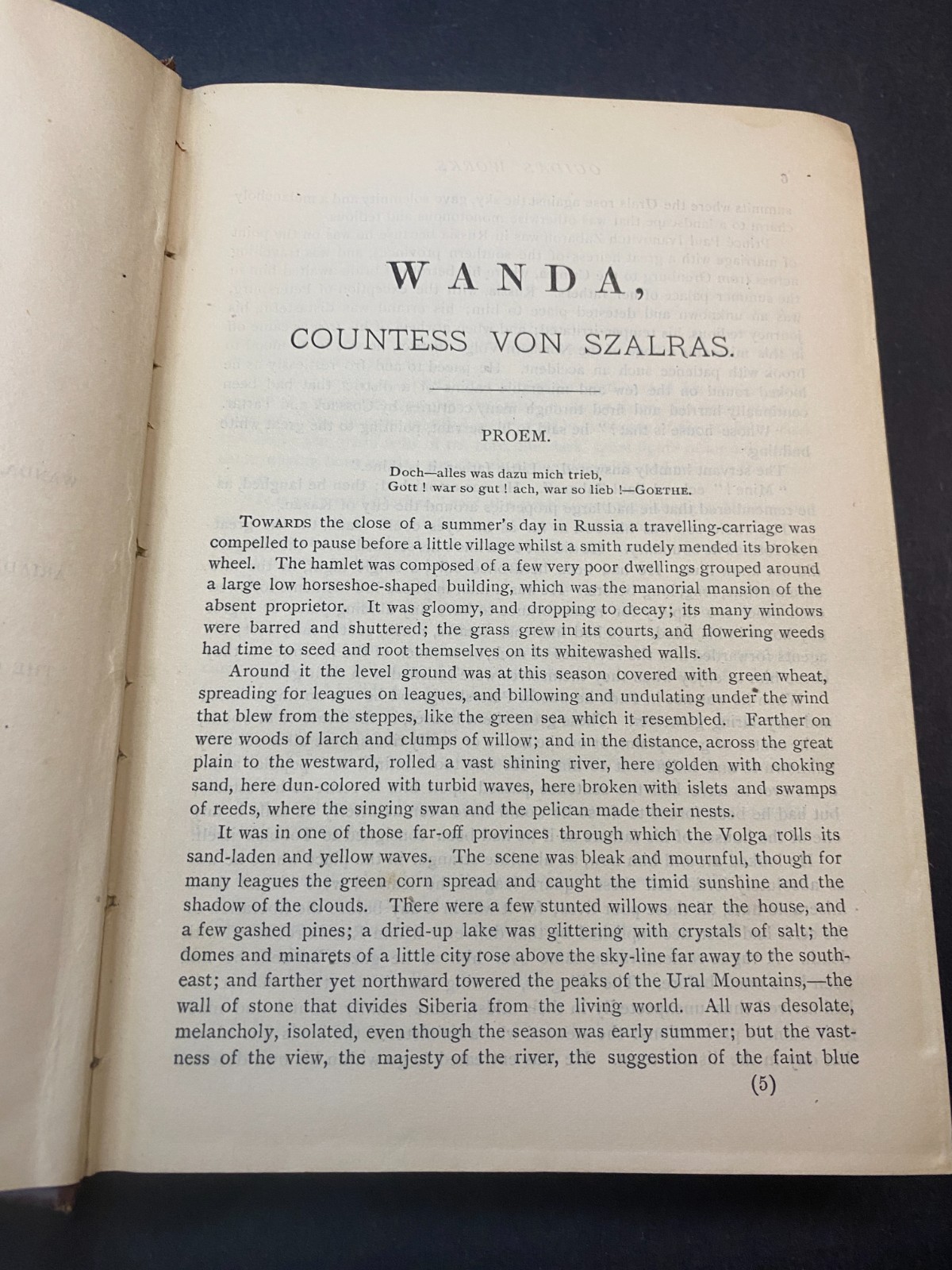 1889 – Wanda Ariadne – Ouida – Illustrated – Scarce – Vol VII – Hardcover