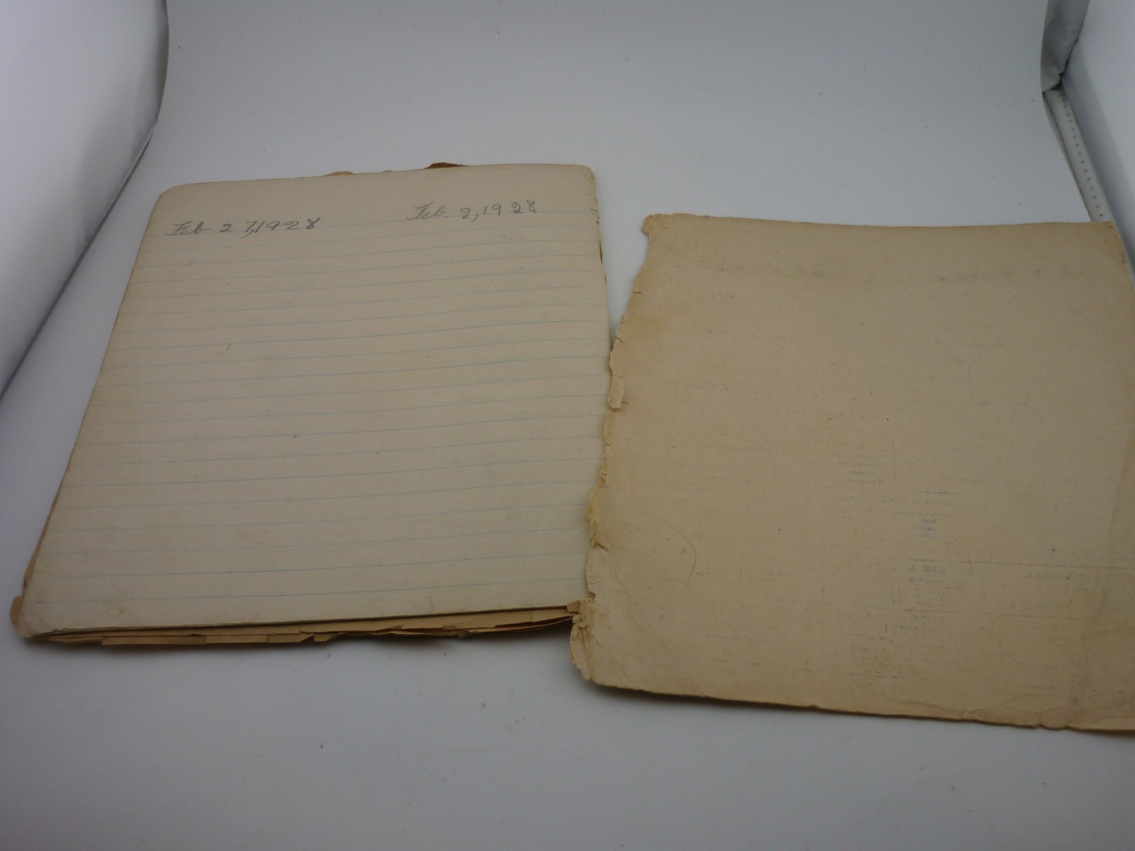 1927 Blue Bird School Series Composition Book Handwritten Student Notebook