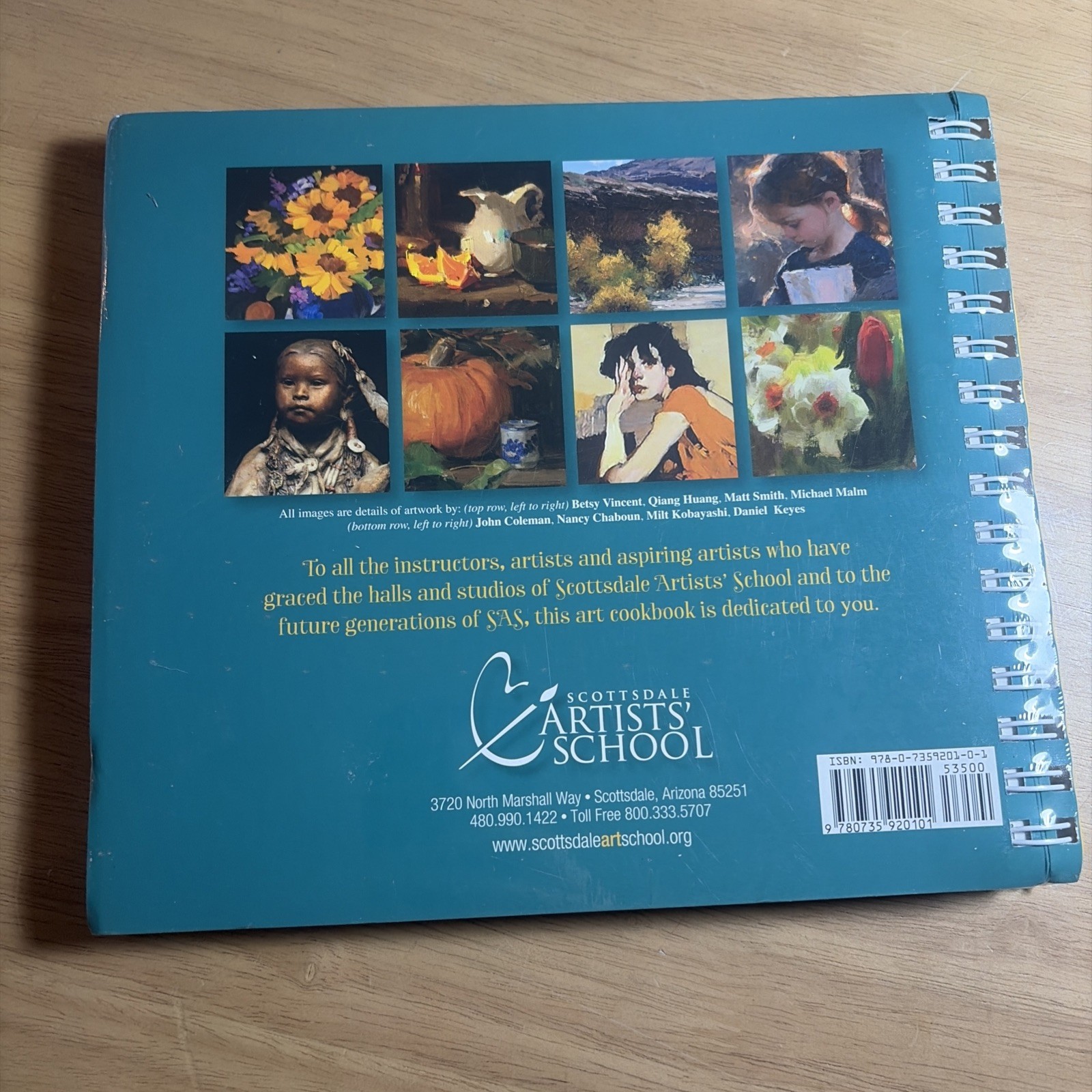 Factory Sealed Unopened Palettes & Plates Scottsdale Artists School Cookbook NEW