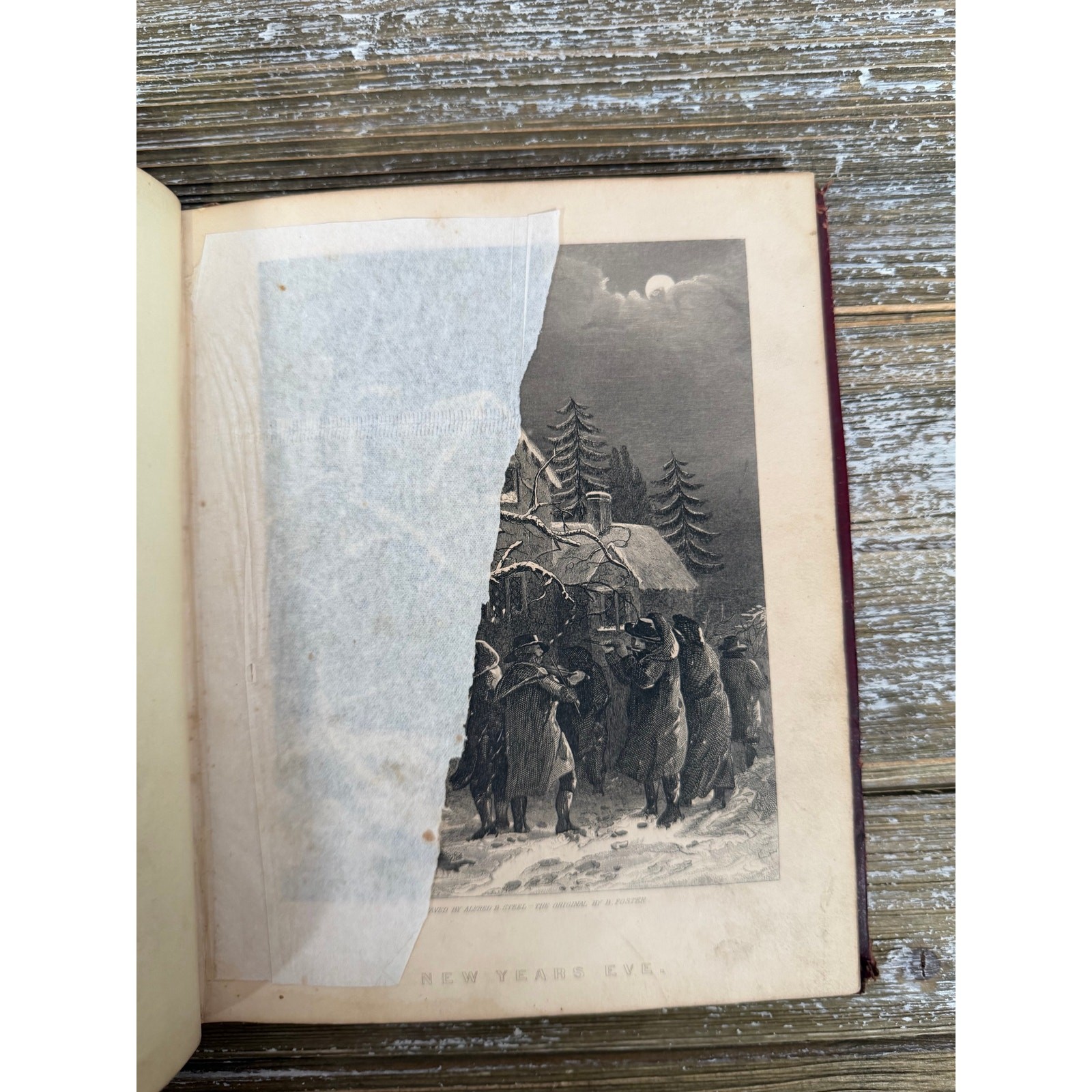 Antique Civil War Era 1860s Love’s Offering Friendship Album Handwritten Notes