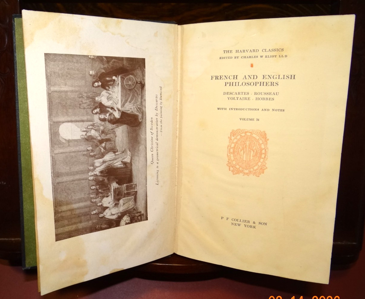 Harvard Classics Volume 34, French and English Philosophers