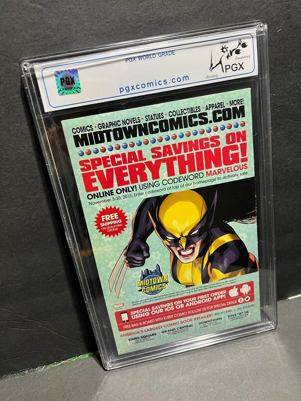 All New Wolverine #1 Marvel Comics 2015 1:15 Marquez Variant PGX Graded 9.4