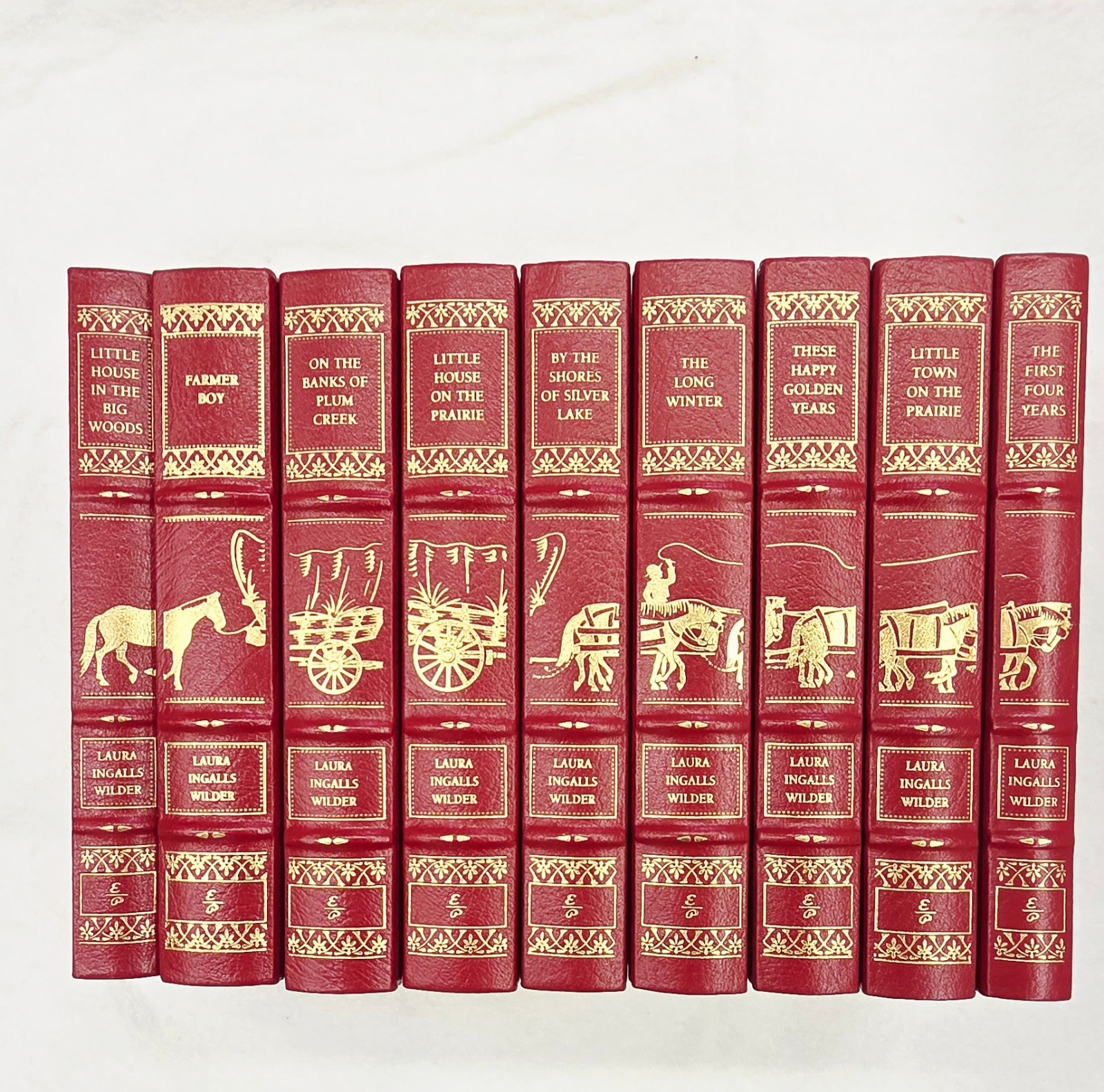 Little House on the Prairie ~ LAURA INGALLS WILDER ~ 9 Vo1ume Set ~ Easton Press