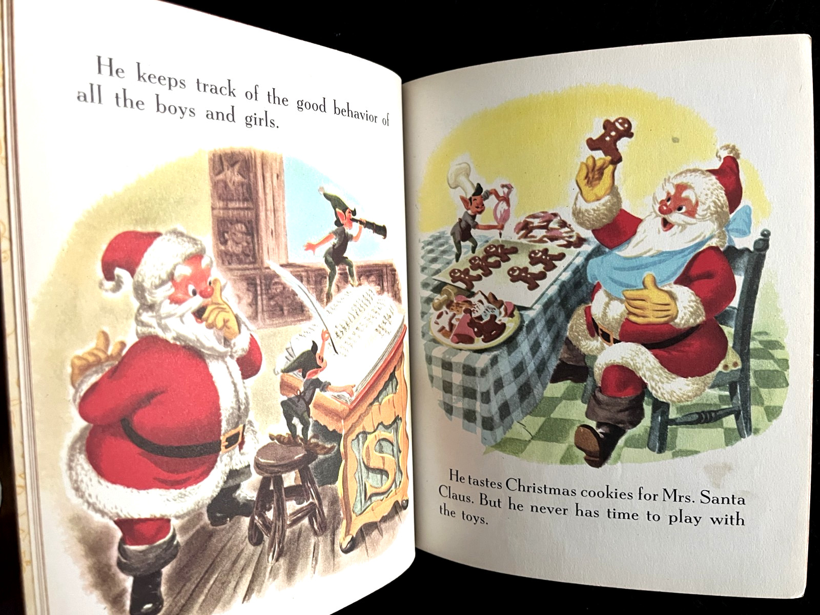 Disney’s SANTA’S TOY SHOP ~ children’s 1st „A“ ed. Little Golden Book , 28 pg ed