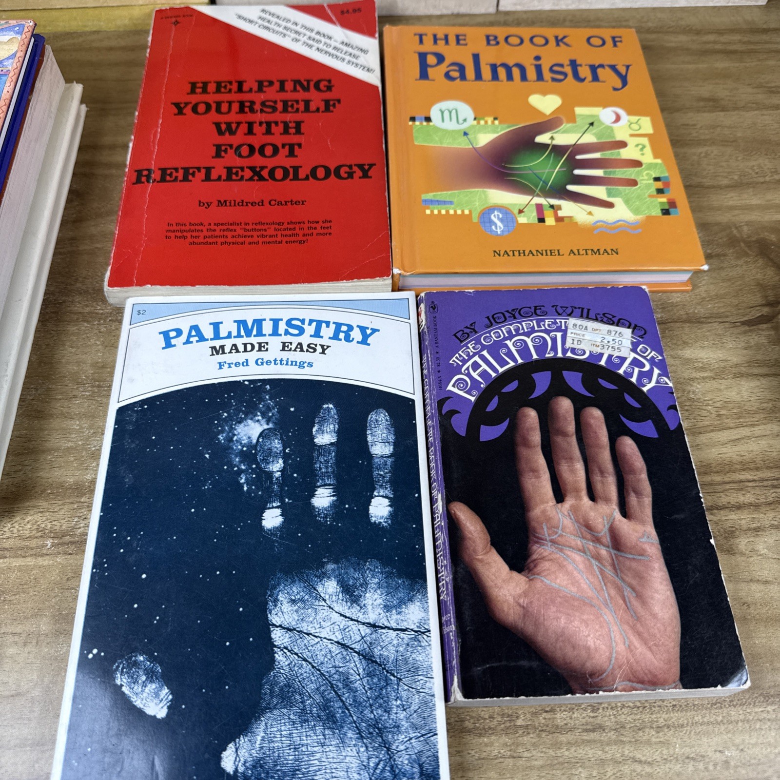 Lot Of 9 Palmistry Reflexology Books Fortune-Telling Divination