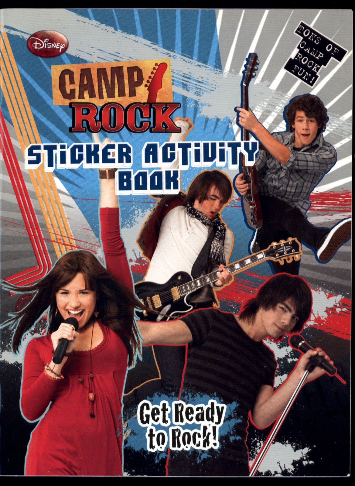 CAMP ROCK Sticker Activity Book Paperback DISNEY * stickers not applied