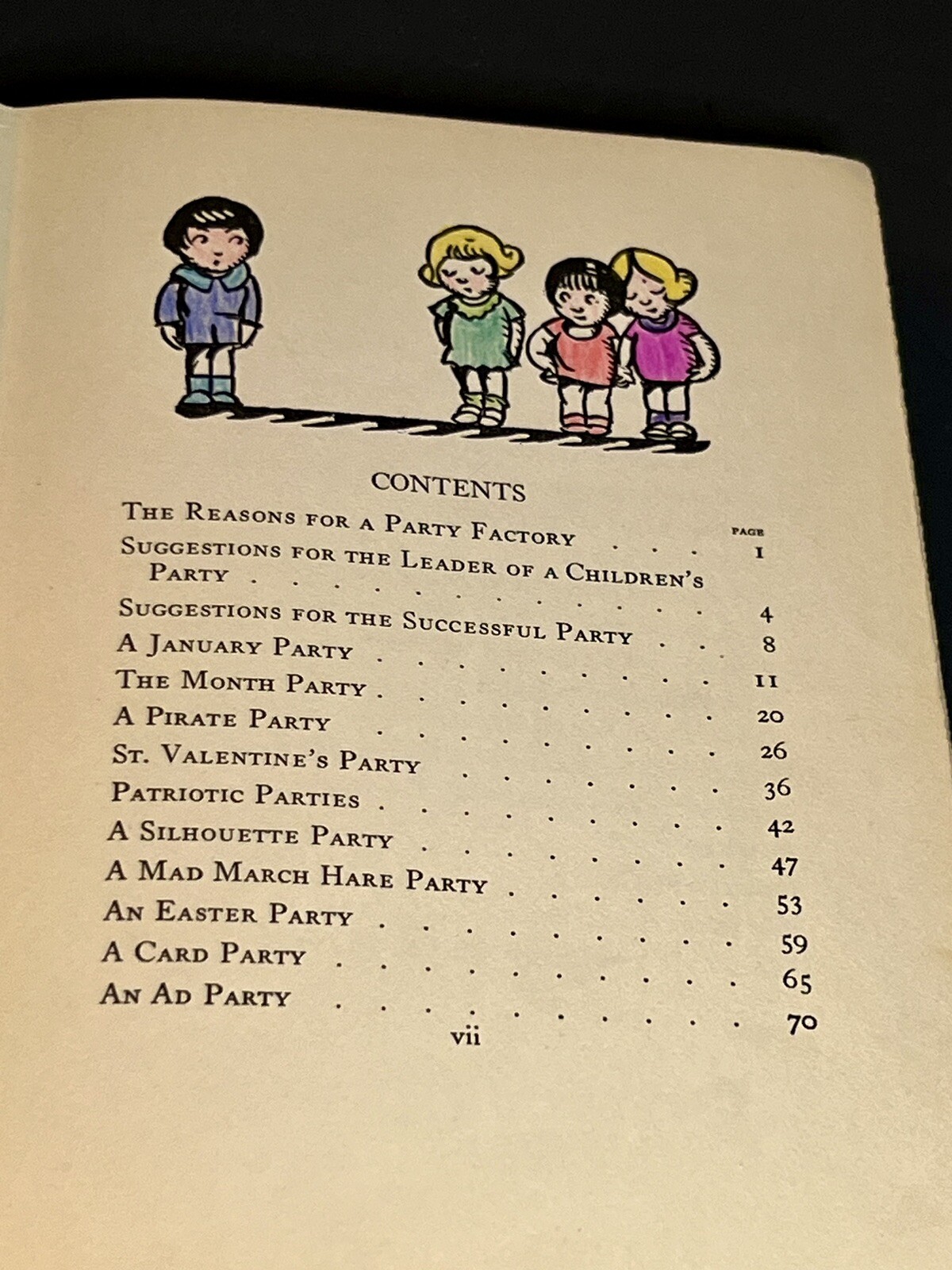 My Book Of Parties by Madeline Snyder 1928 – First Edition
