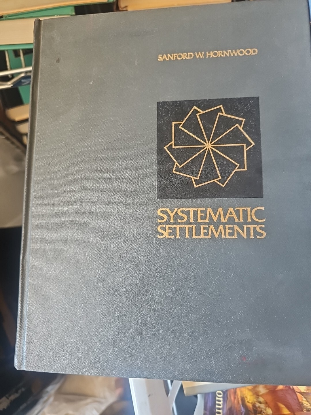 Systematic Settlements 1st And 2nd Edition Lot Stanford Hornwood 1972 & 1986