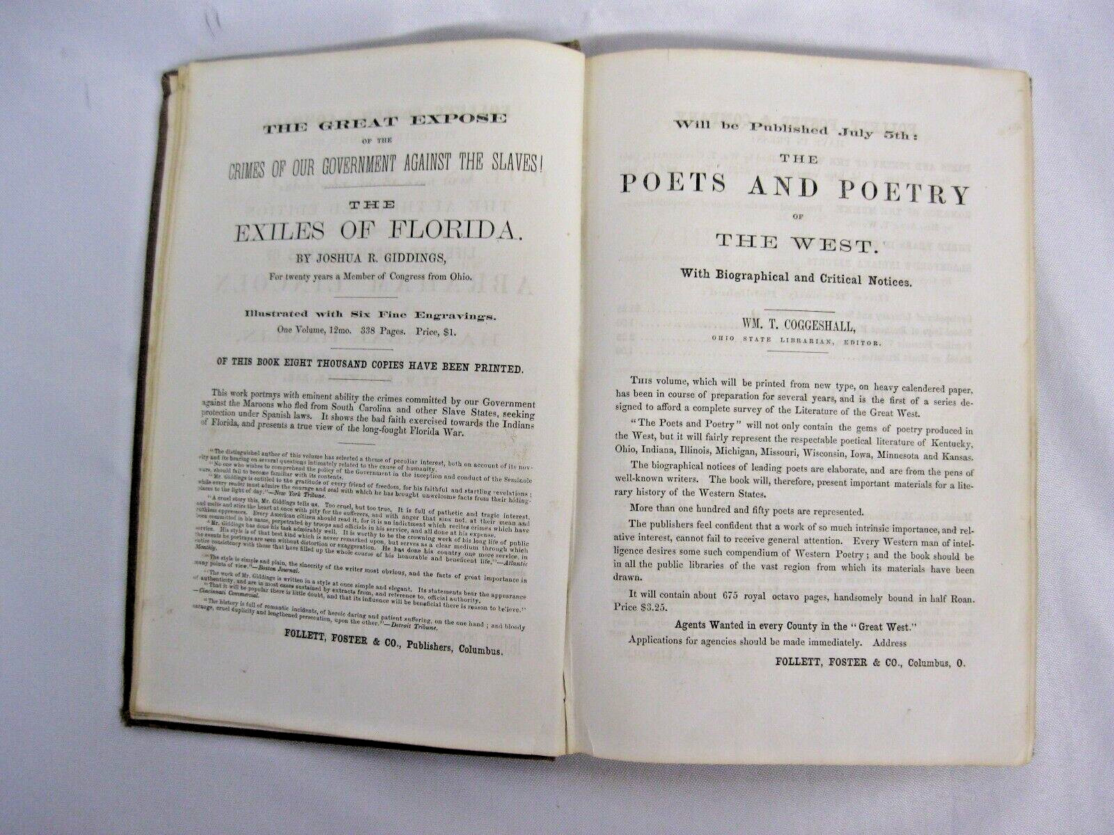 Political Debates Between Abraham Lincoln Stephen Douglas 1860 Rare Antique Book