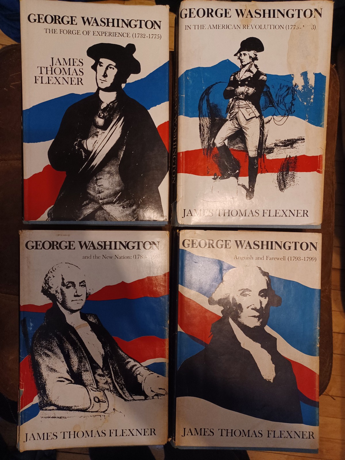 James Thomas Flexner George Washington Hardcover Set Of 4 Volumes Little Brown