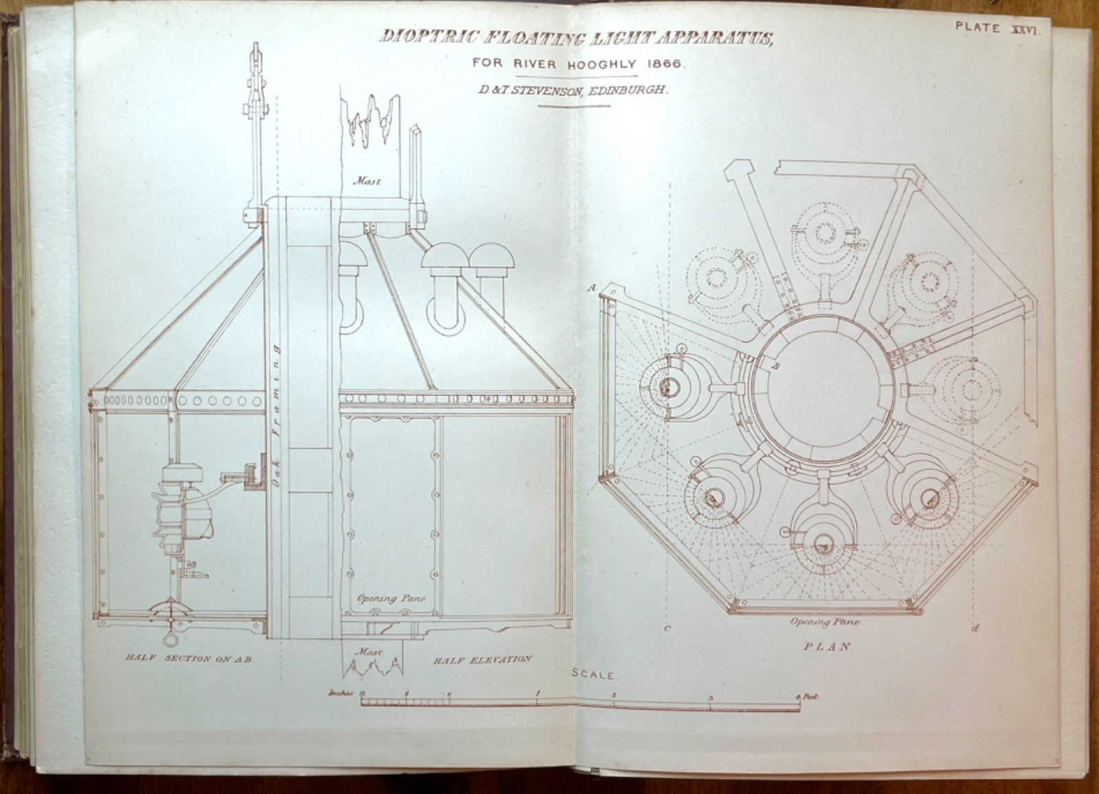 1881 Lighthouse Construction & Illumination Thomas Stevenson 1st Ed 37 Plates