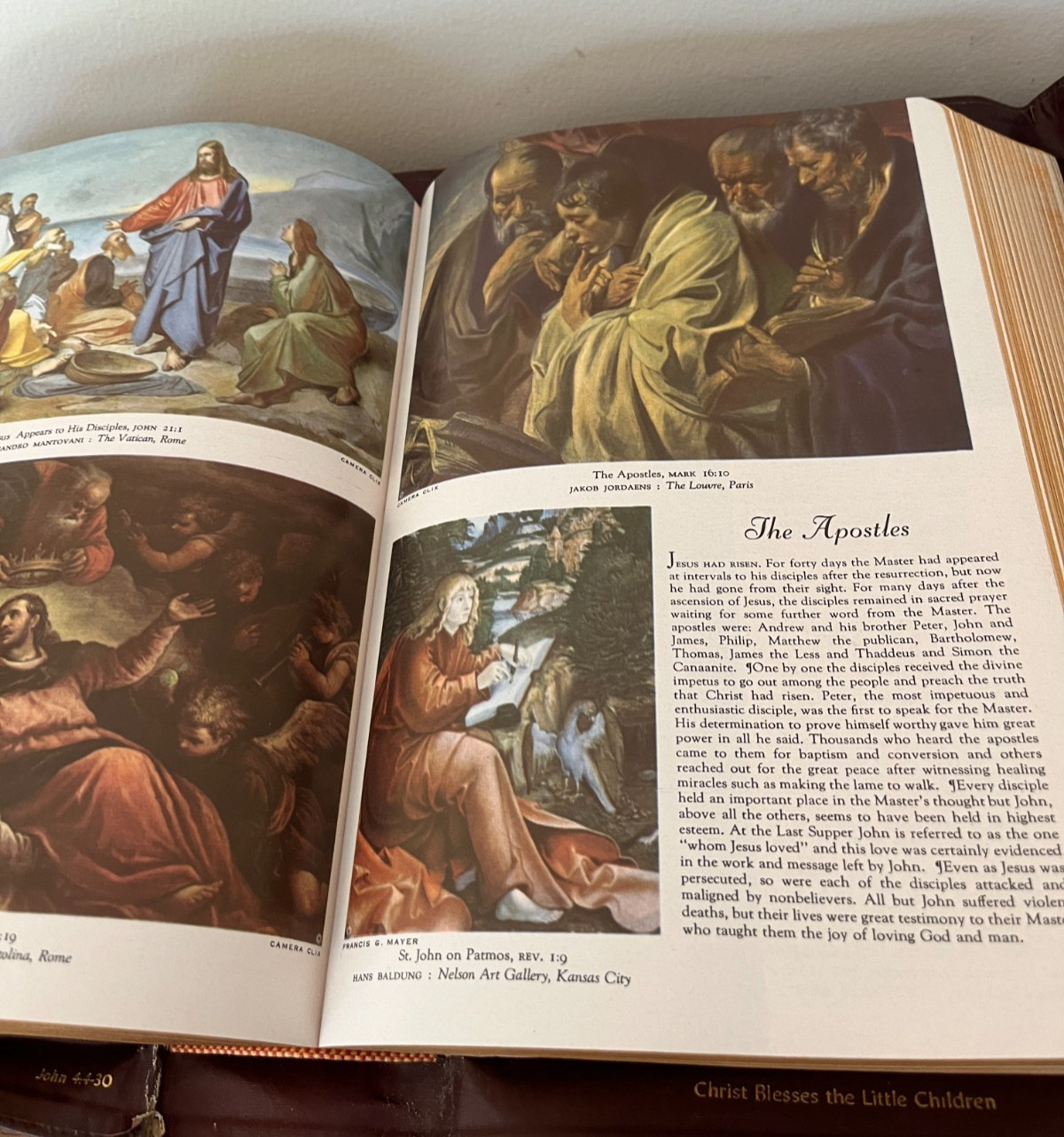 Vintage Family Heritage Bible 1955 King James Illustrated Red Letter Edition NEW