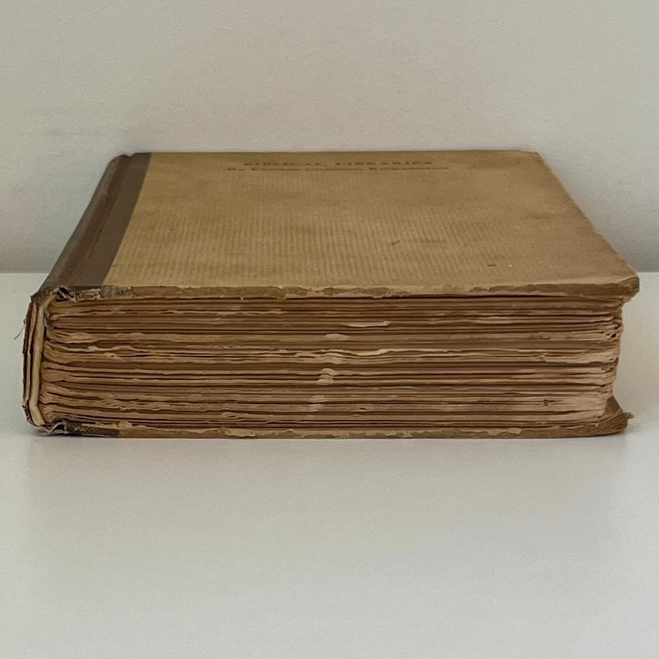 Ernest Cushing Richardson Biblical Libraries First Edition 1914 Princeton UP