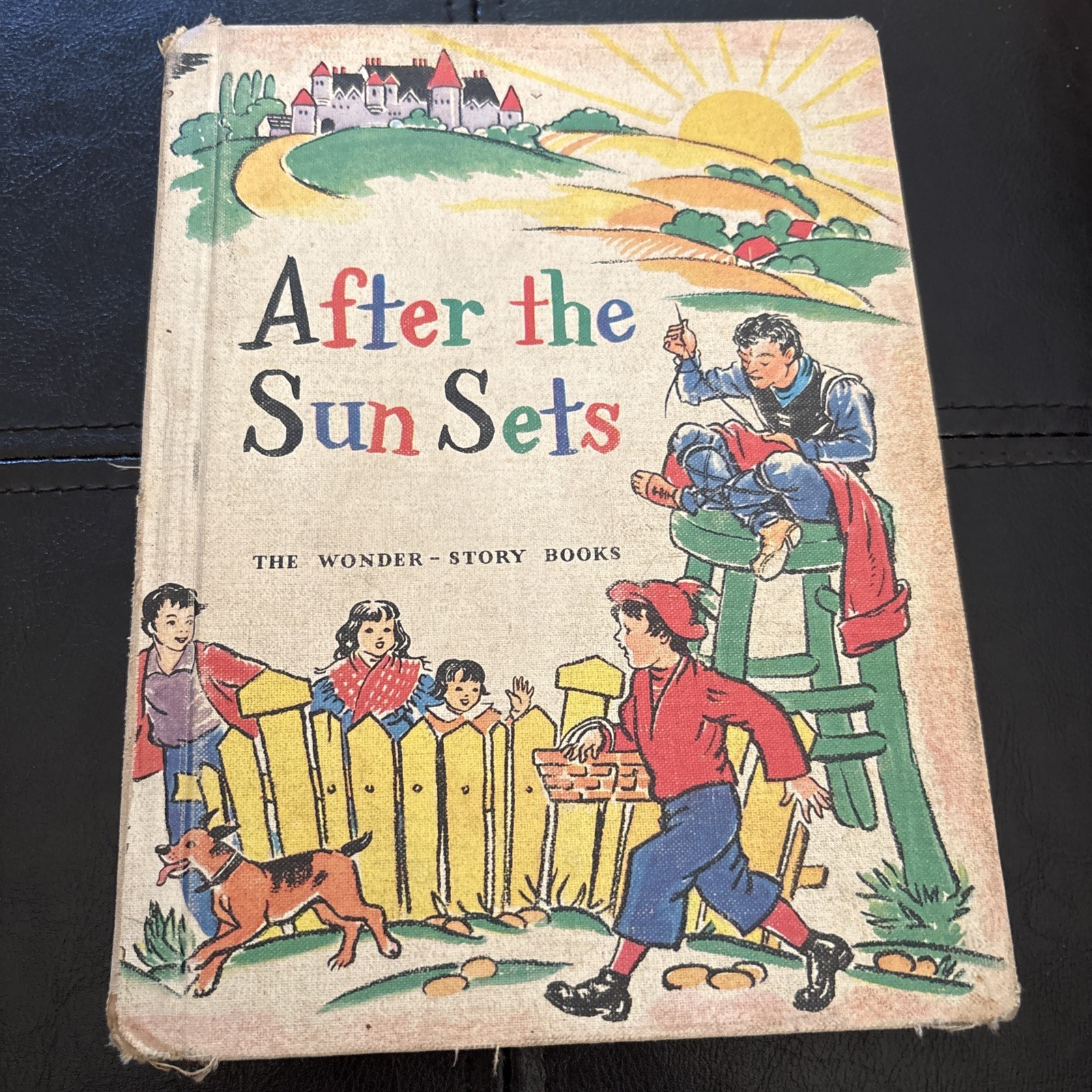 1953 After the Sun Sets ~ The Wonder Story Books ~Miram Blanton Huber Hardcover