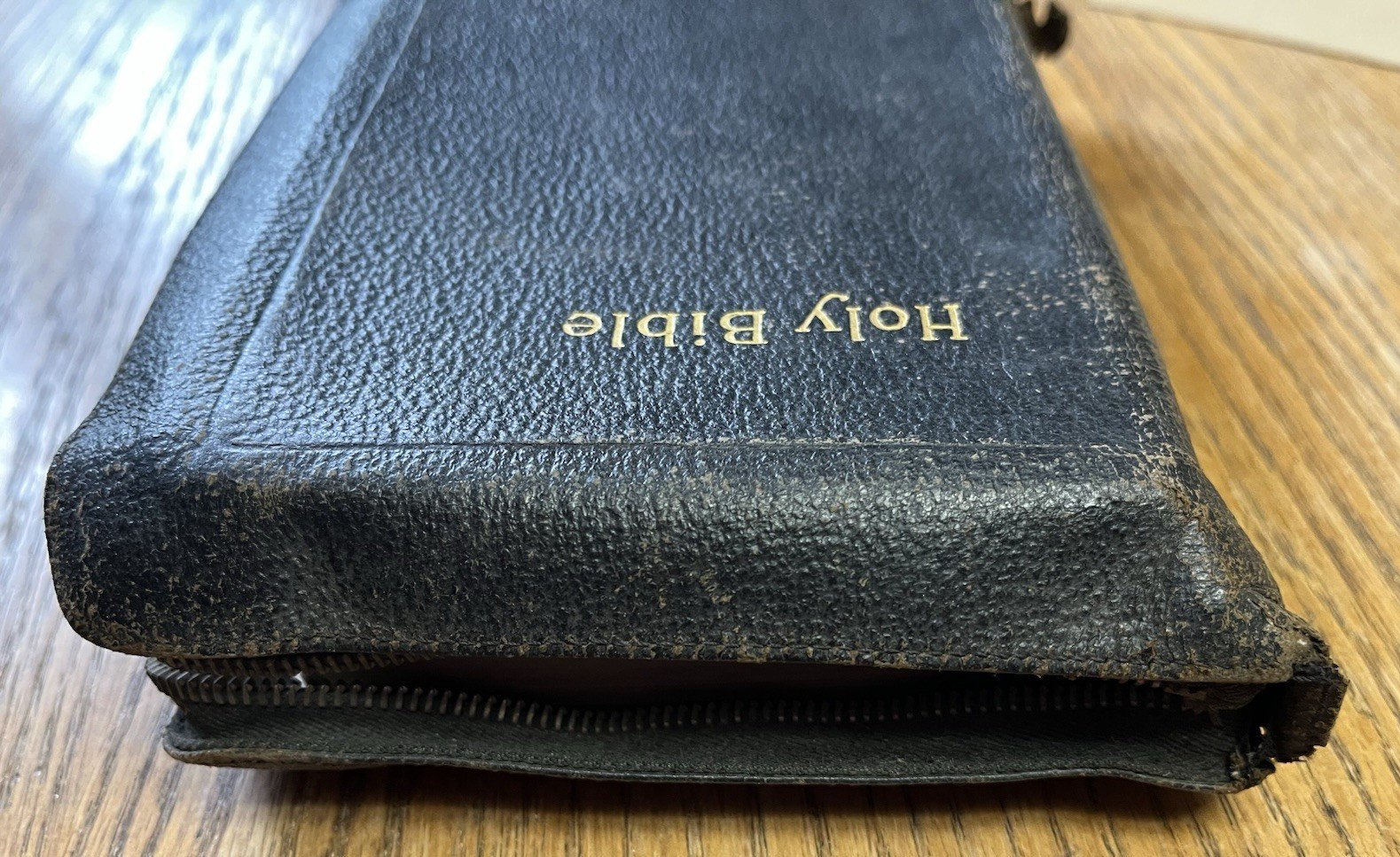 1940s Leather Bound Self Pronouncing Holy Bible King James J Winston Illustrated