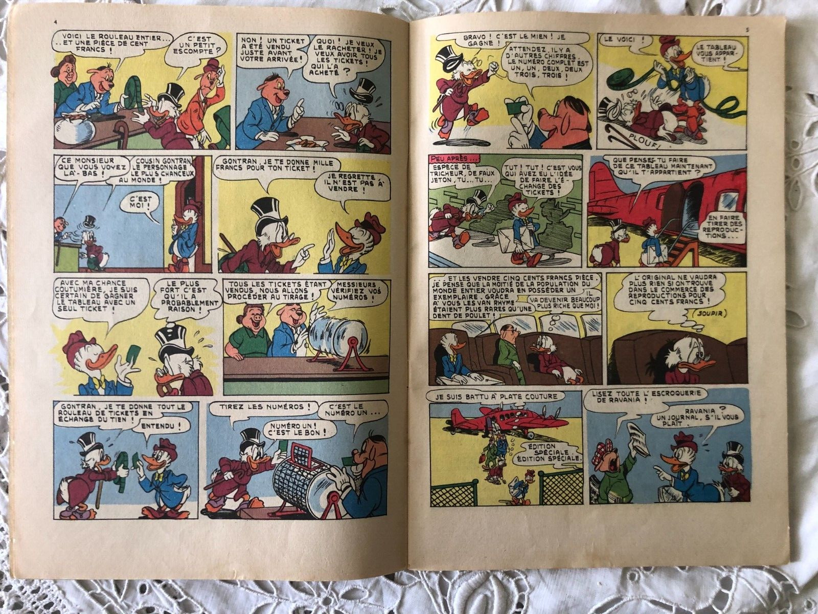 Job Lot 5 Vintage French Children’s Books Disney Barbar Sylvain Sylvette 1950s