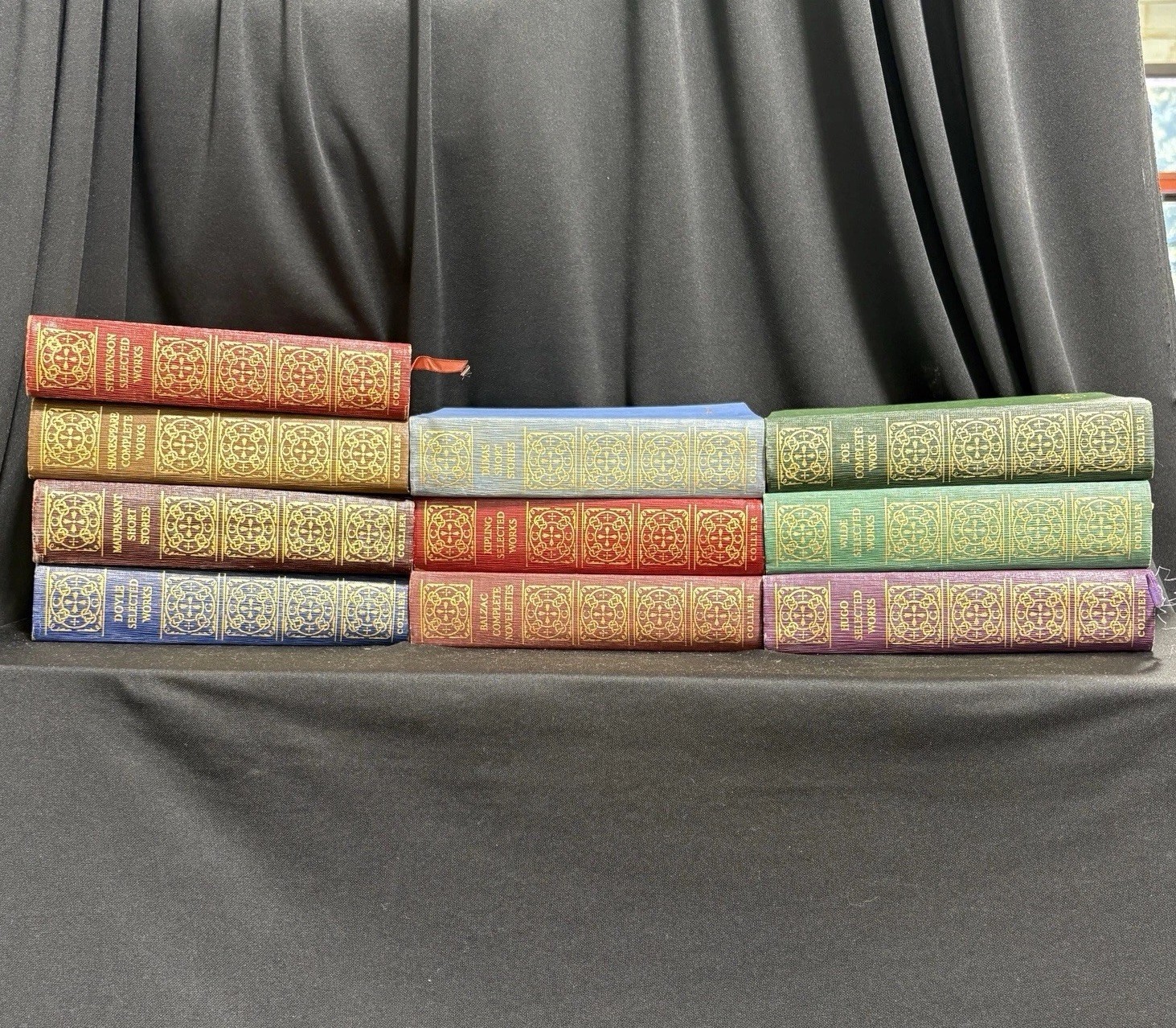 Vintage P.F. Collier & Son Classic Literature Book Lot of 10 Hardcover (M)