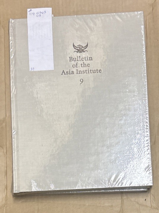 Bulletin of the Asia Institute, Vol. 9, 1997, HC, still in plastic wrap