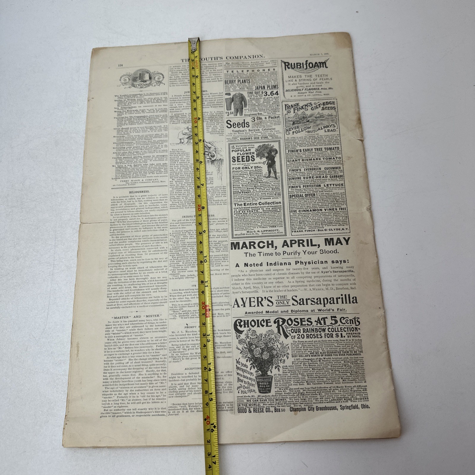 The Youth’s Companion July 4th 1895, New Year’s 1901 Lot of 5 Antique Magazines