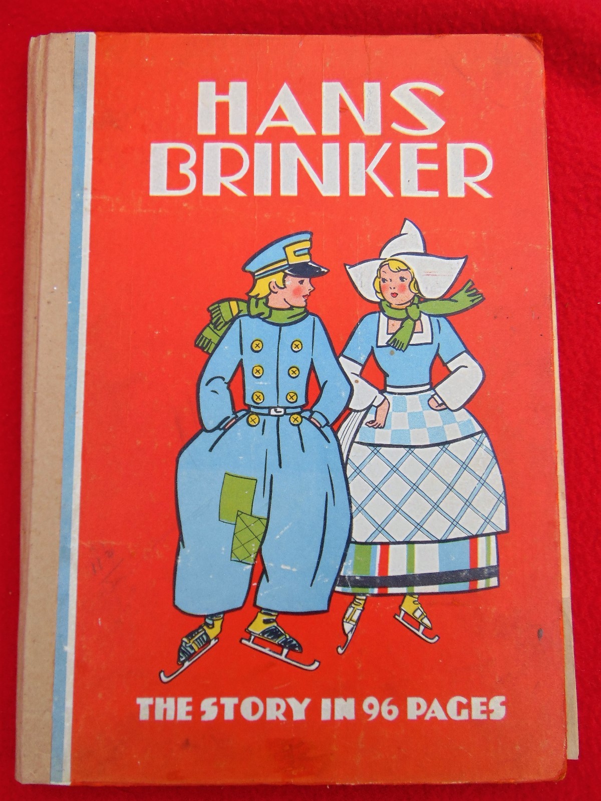 ANTIQUE ~ „HANS BRINKER, THE STORY IN 96 PAGES“ ~ 1934 ~ Large Hardcover