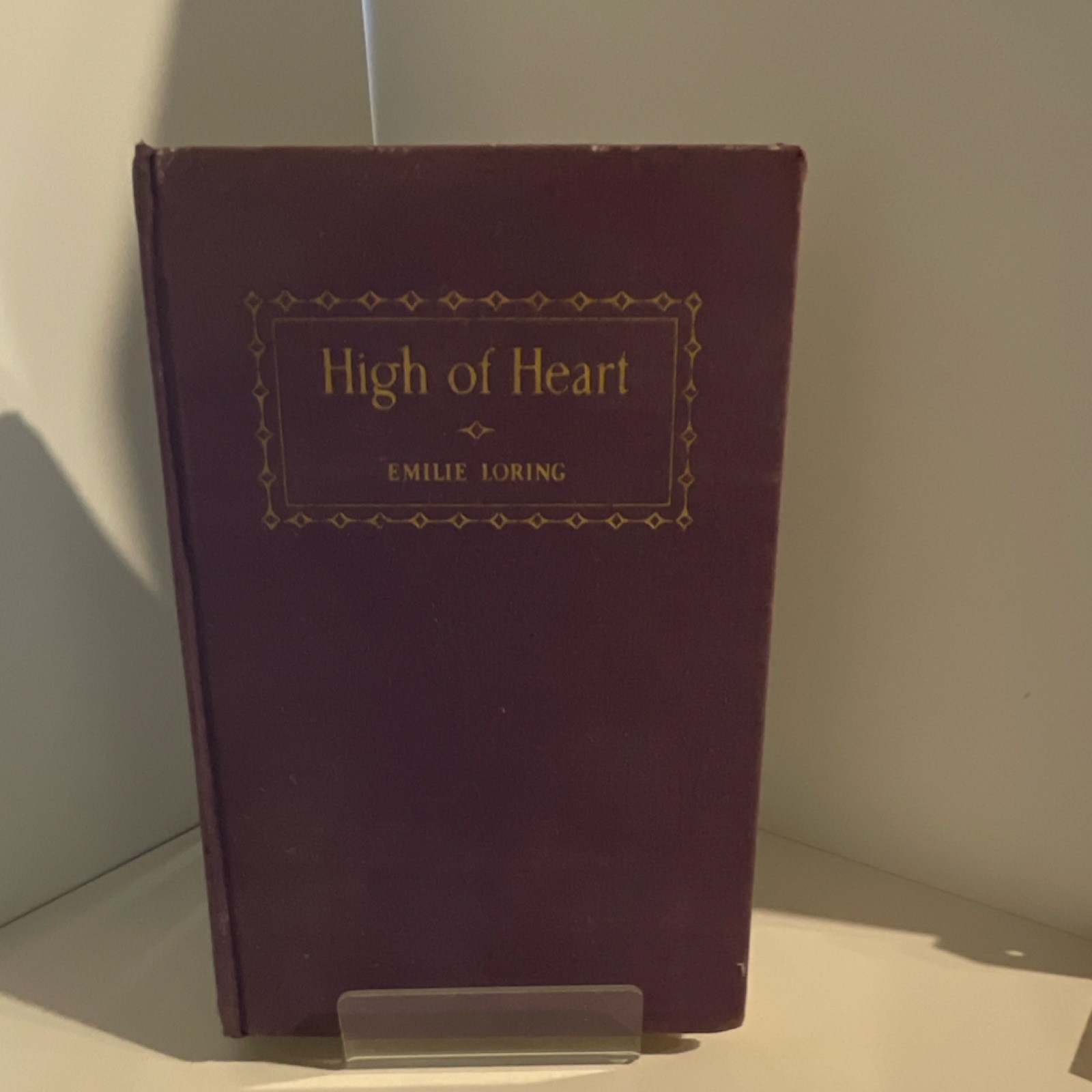 Emilie Loring High of Heart Hardcover Little Brown & Co 1938 English 1st Ed