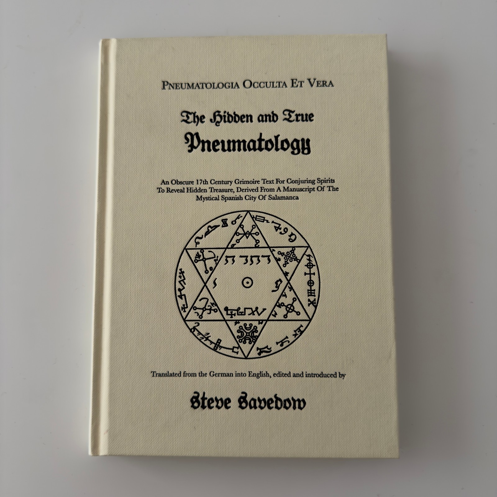 THE HIDDEN AND TRUE PNEUMATOLOGY Savedow HARDCOVER Grimoire Occult Angels Magic