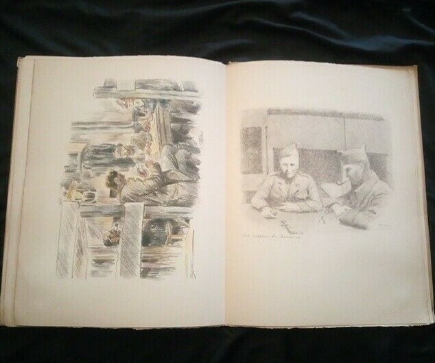 Lieutenant Dubout: Oflag II D 1940 Block IV Lithographs IN Colours 1944 Eo