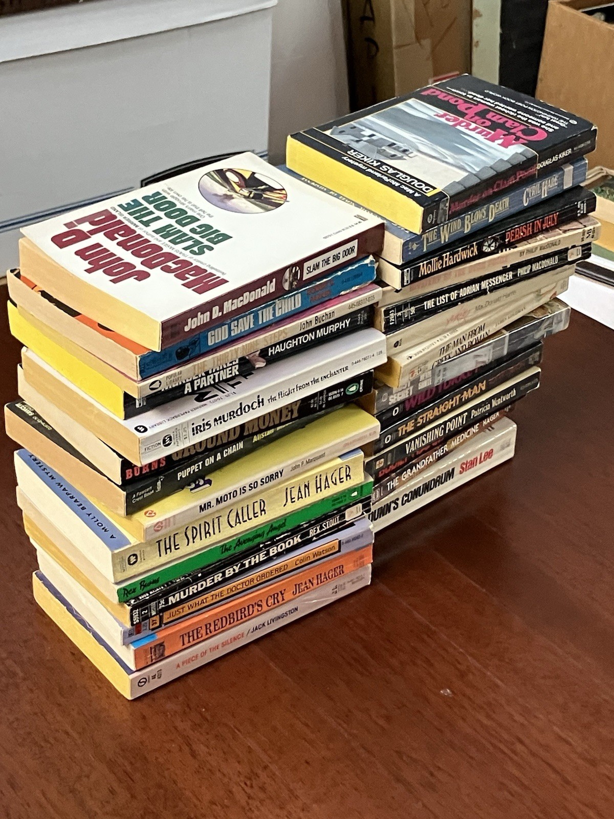 Lot Of 28 VTG Thriller Suspense Crime Murder Mystery Espionage Paperback Novels