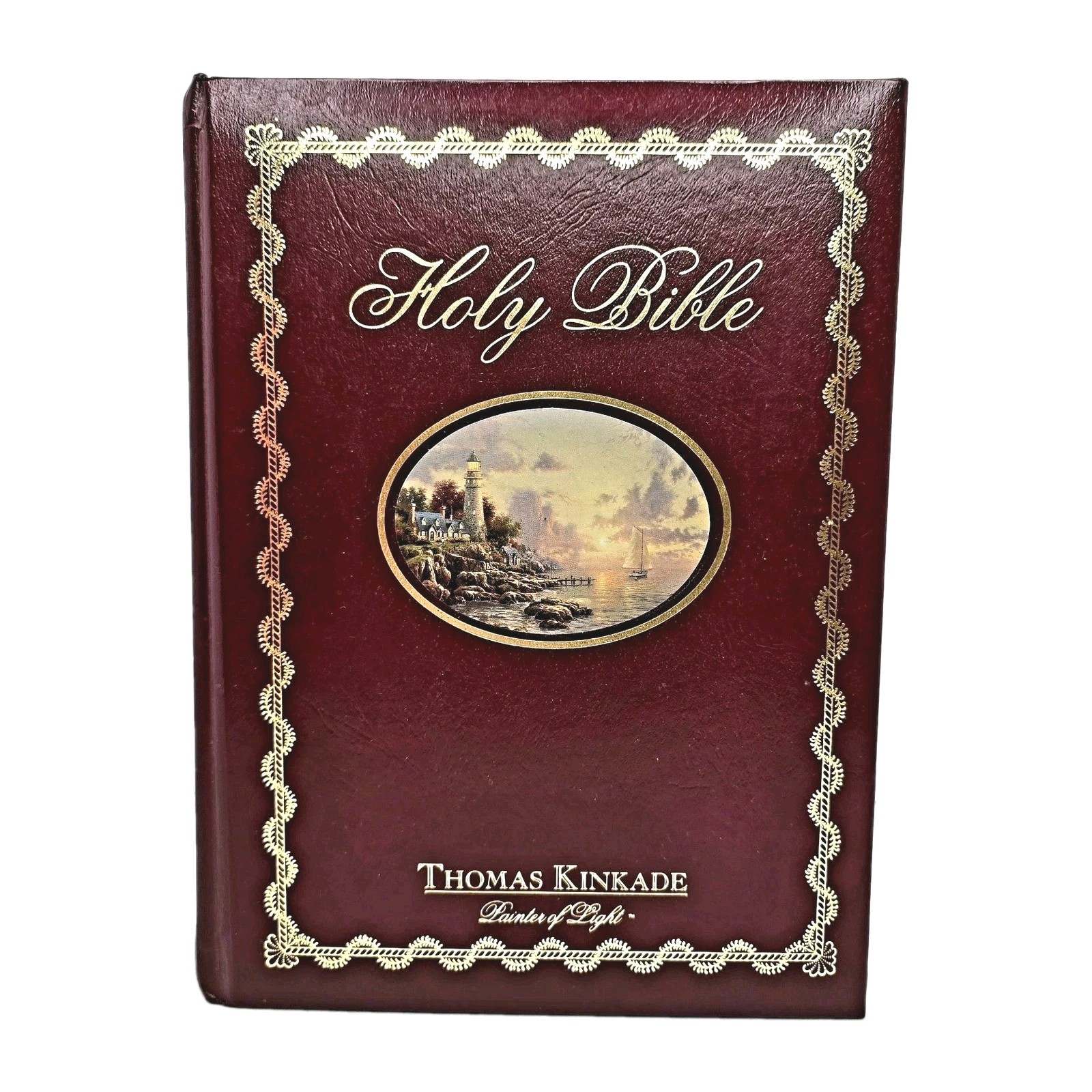 Holy Bible – Thomas Kinkade 2002 NKJV Red Letter Large Bible HUGE