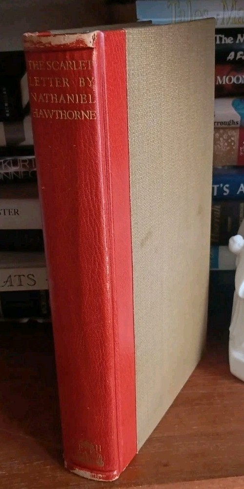 1928 LIMITED EDITION THE SCARLET LETTER ANGELO ENGRAVINGS #75/980 HAWTHORNE