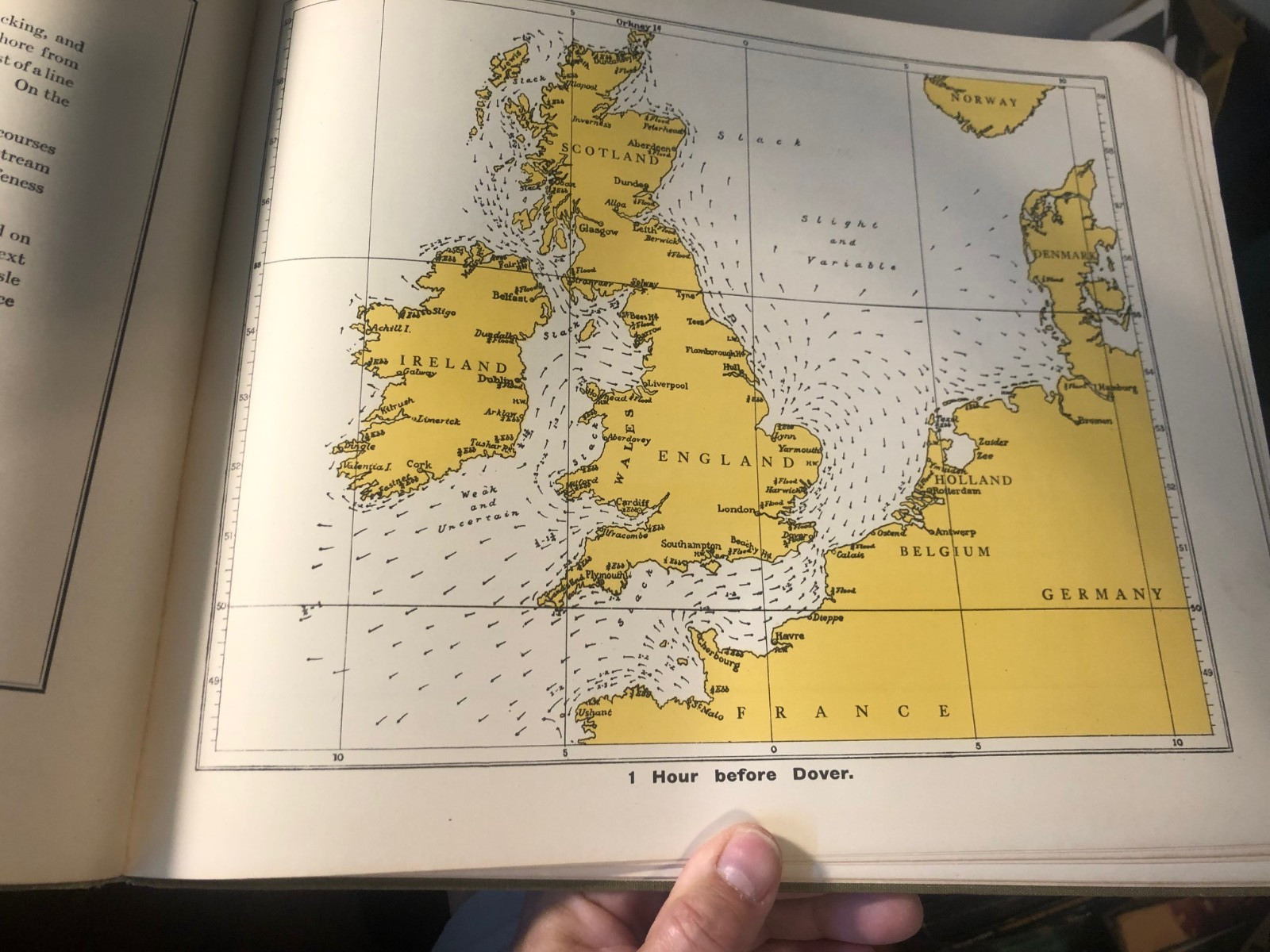 Browns Tidal Streams for British Coasts Ireland North Sea WWII ERA VINTAGE MAPS