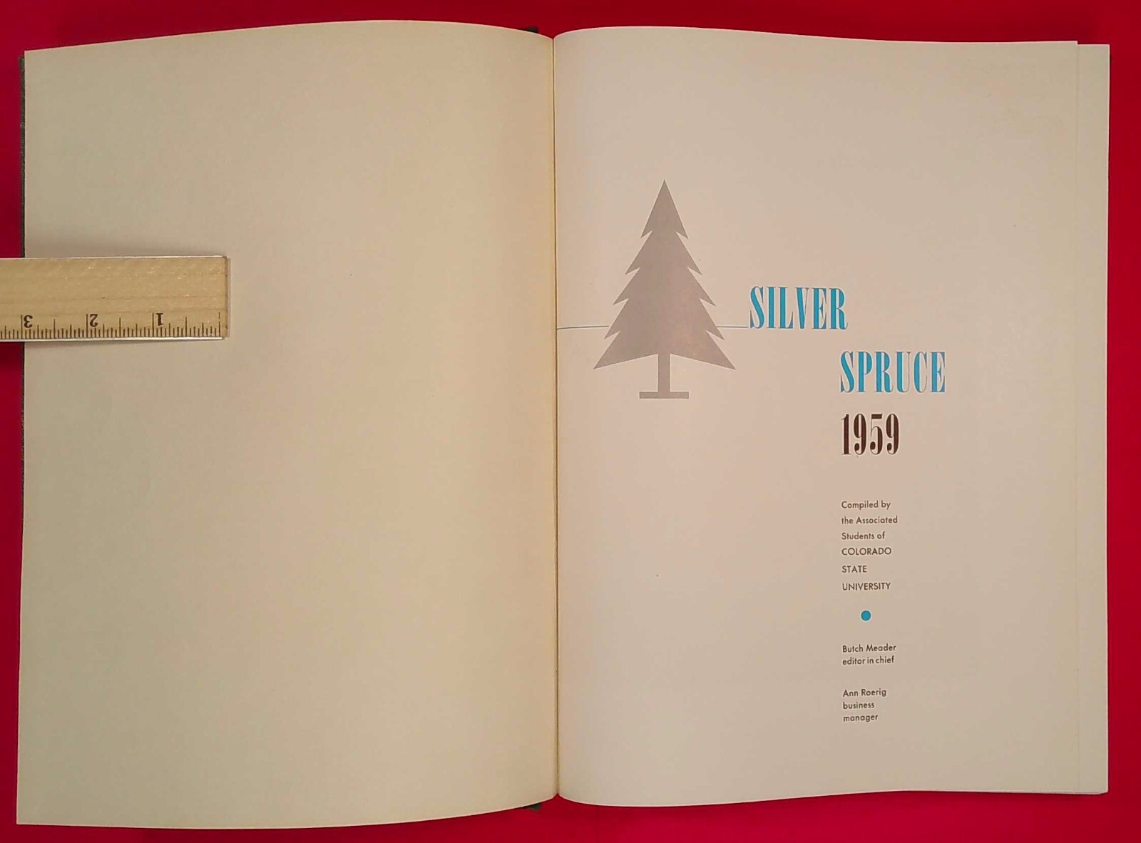 Yearbook 1959 Colorado State University Silver Spruce Fort Collins (A492)