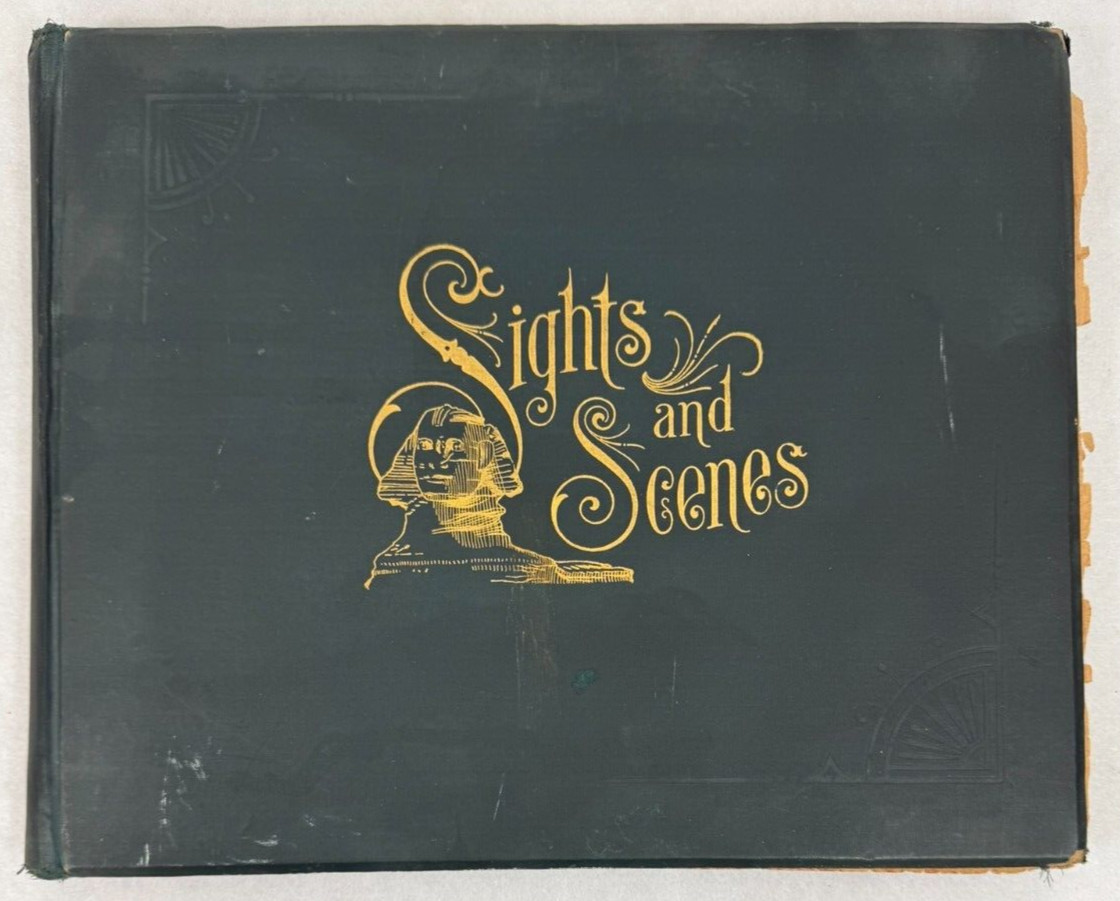 Sights and Scenes (1893) Antique Photo Book of Historical Landmarks Pompeii
