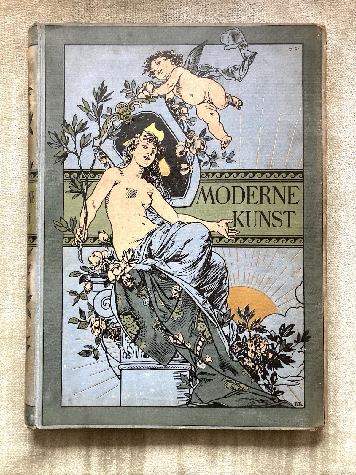 “Moderne Kunst”, Modern Art, German, Circa 1905, Large, Great Illustrations.