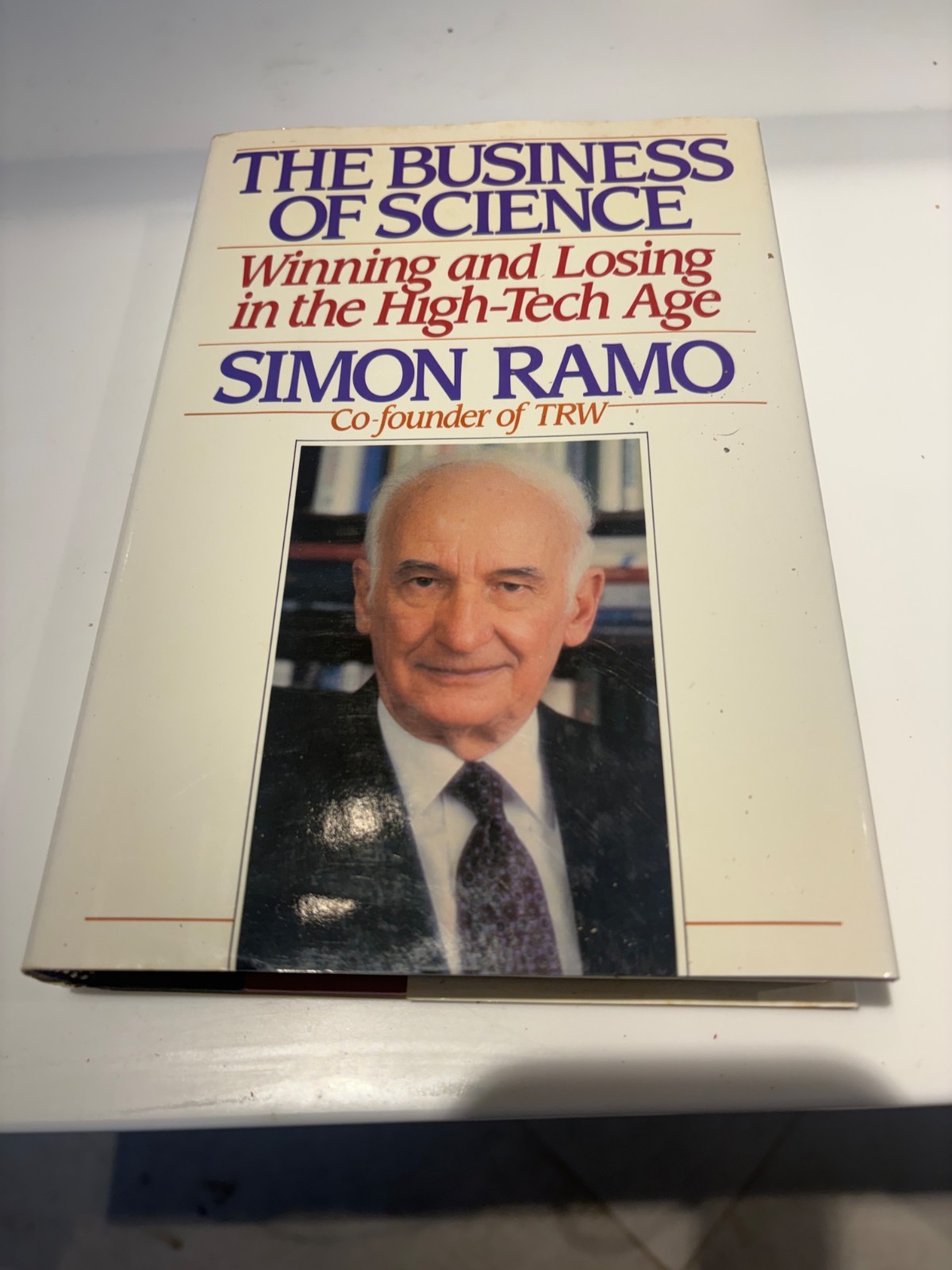 SImon Ramo / „The Business of Science“ / w author compliment card