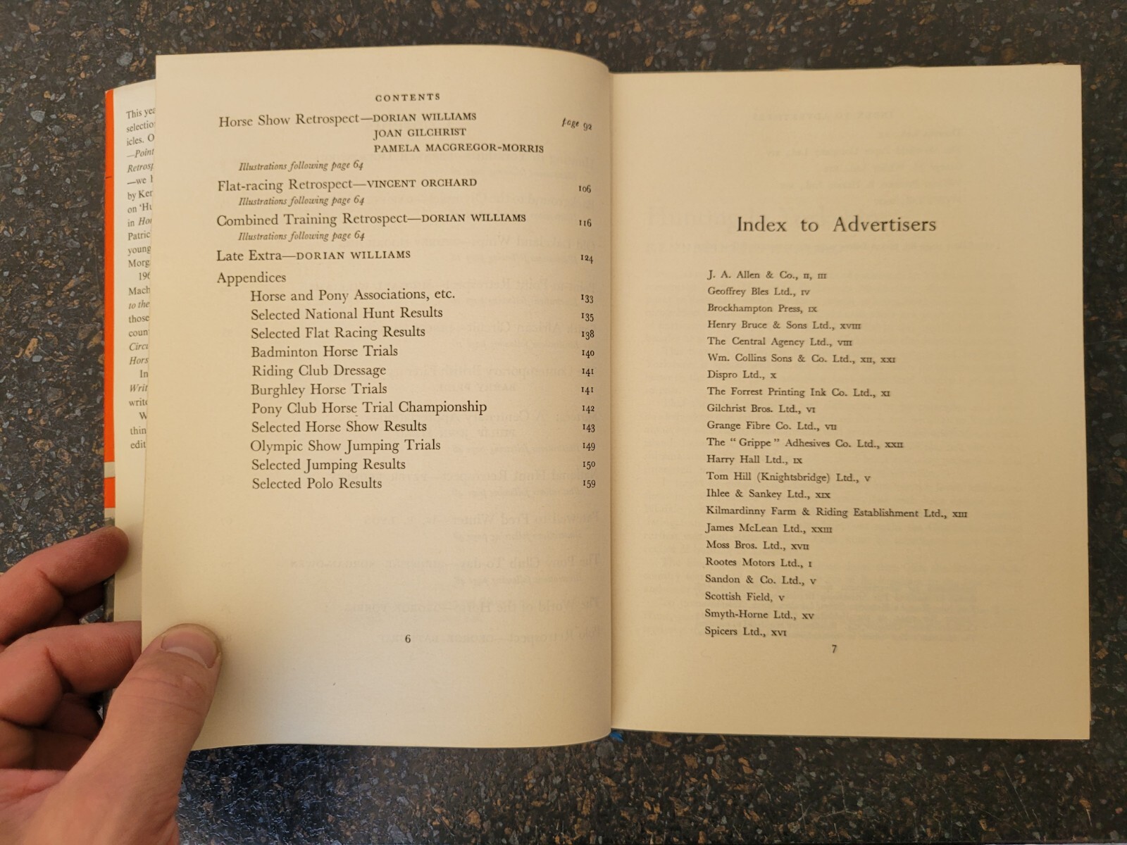 3 x The Horseman’s Year Books 1962, 1965 & 1966 , Hardback Dorian Williams