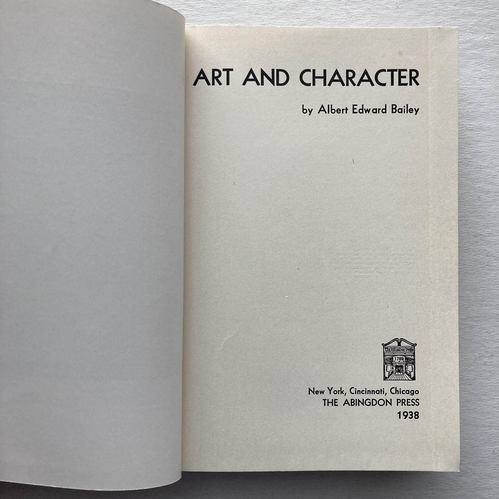 Vintage 1938 Art And Character Albert Edward Bailey Tan Cloth HC Illustrated