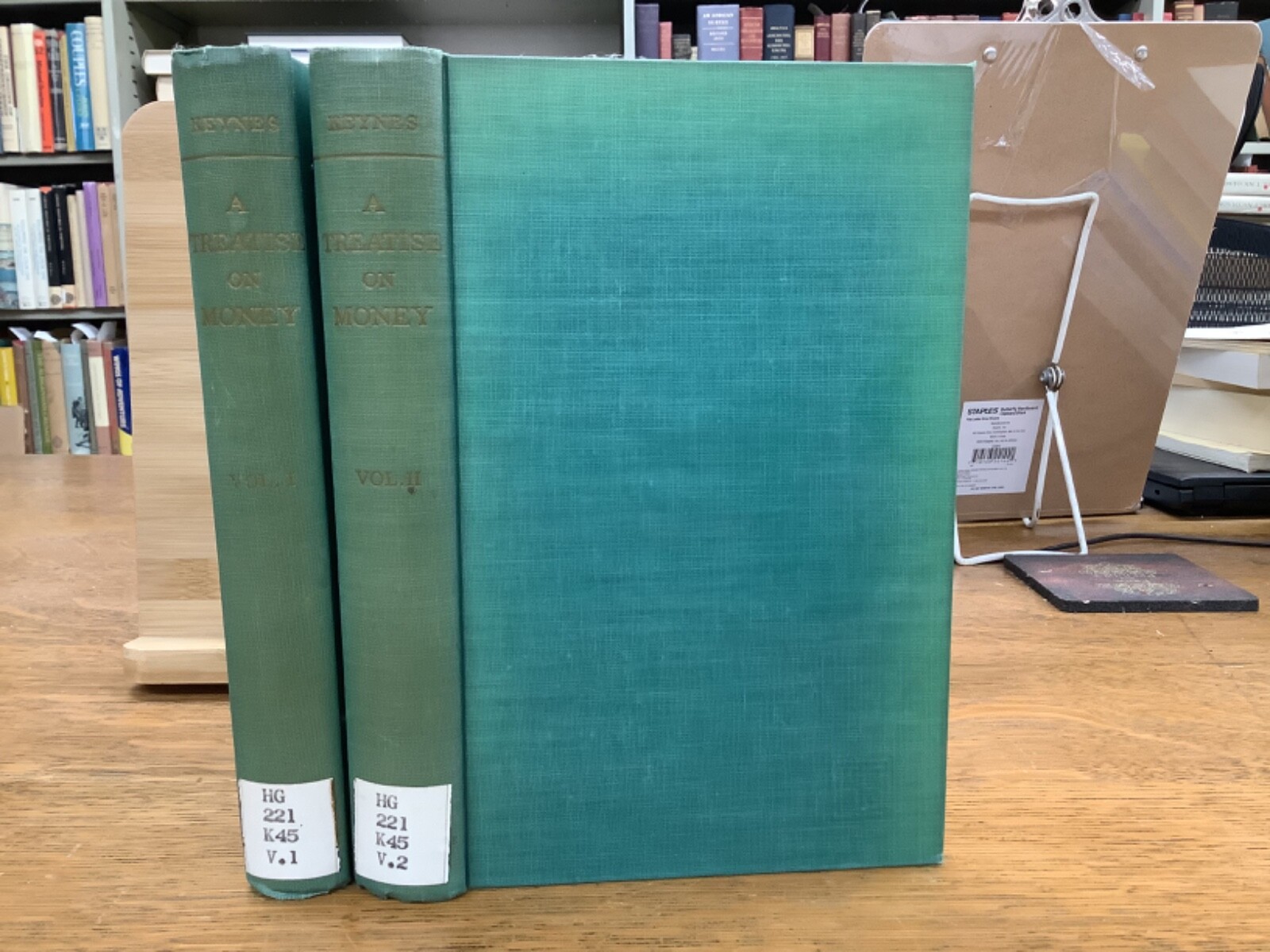 1950 A Treatise On Money John Maynard Keynes Two Volumes Economics Scarce