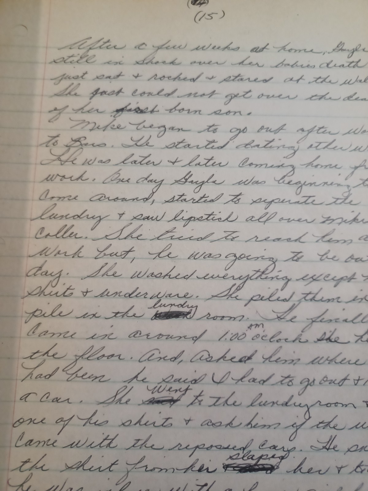 19 Page Manuscript, Memoir / Story of a poor Georgia family, Atchison, 1980s