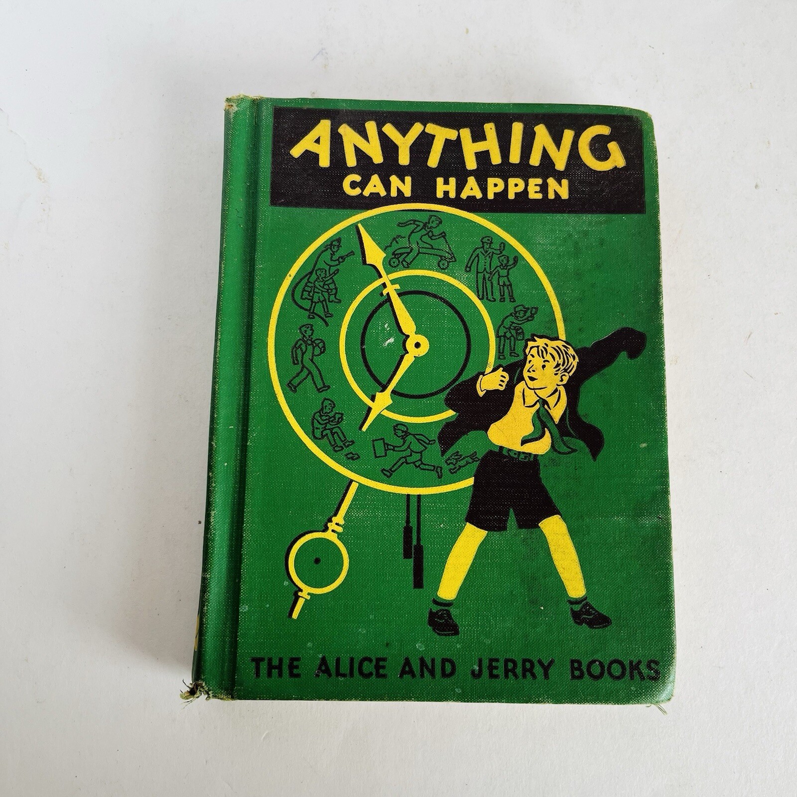 1940 Anything Can Happen Alice and Jerry Reader Vintage School Book Row Peterson