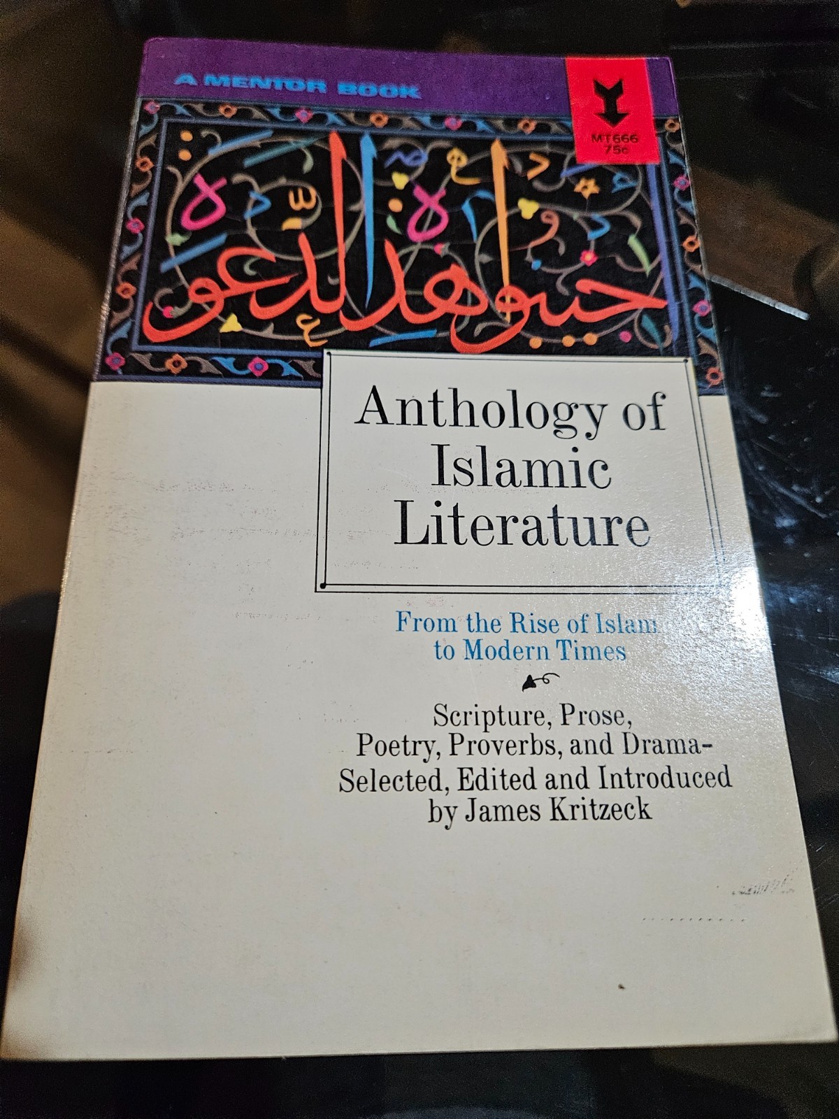 Anthology of Islamic Literature; From the Rise of Islam to Modern Times PB *VGC