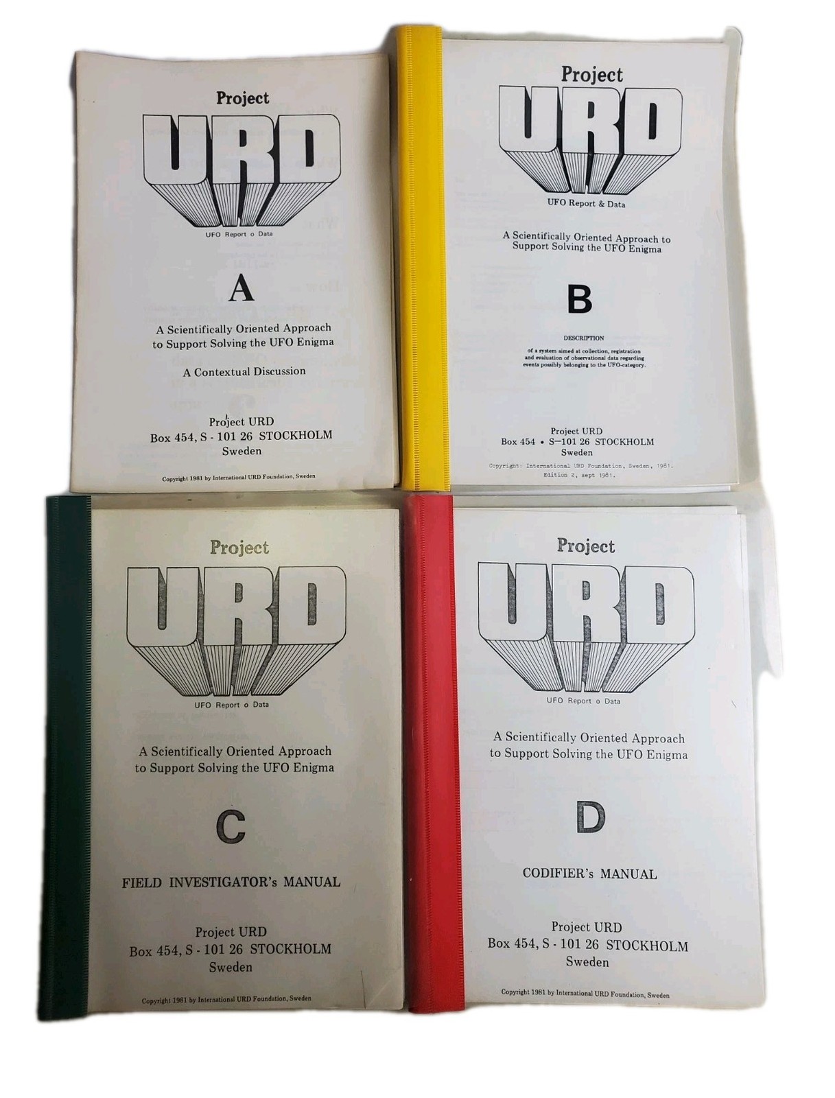 Project URD A Scientifically Oriented Approach To Support Solving The UFO Enigma