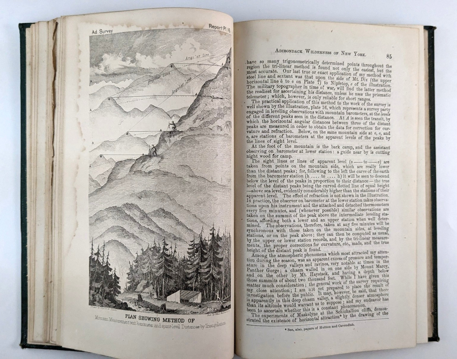 1874 Adirondack Wilderness Survey Second Report Verplanck Colvin See Description