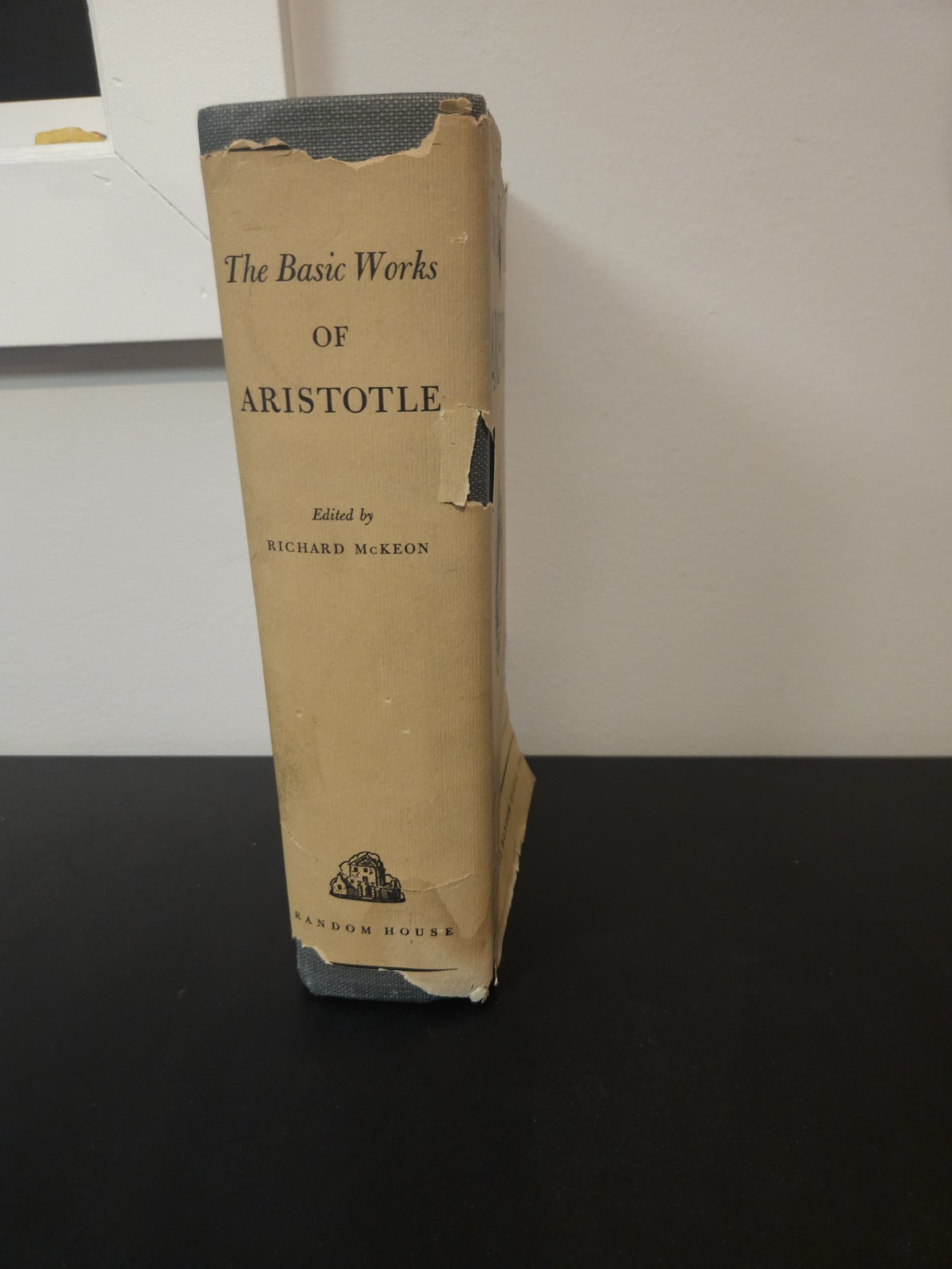 Aristotle Basic Works Richard McKeon Random House Hardcover 1941 DJ 6th Printing