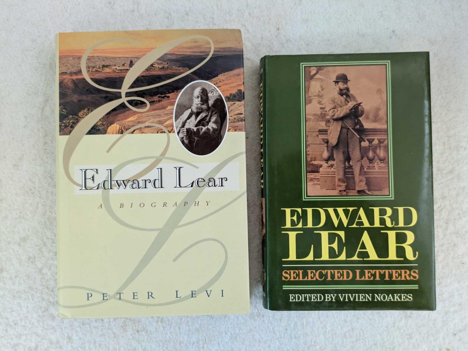 Lot of 2 EDWARD LEAR Selected Letters & A Biography by Peter Levi