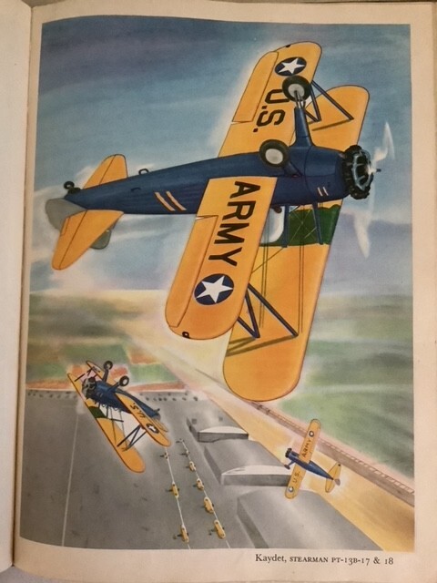 Our Fighting Planes Kinert 1946 Military Aircraft WWII Color Artwork! Fighters