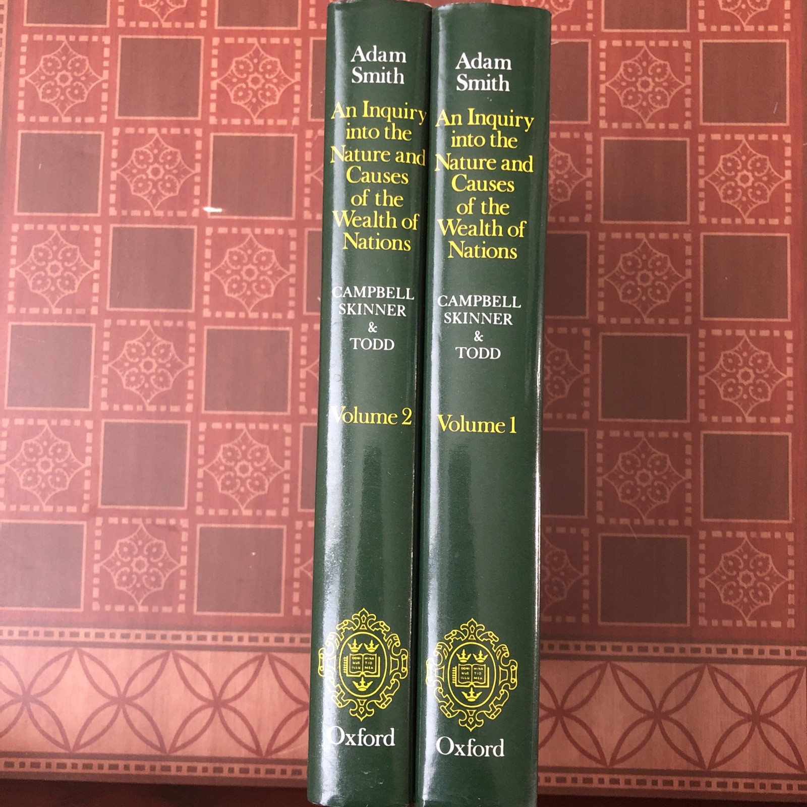 An Inquiry into the Nature and Causes of the Wealth of Nations Adam Smith 1979