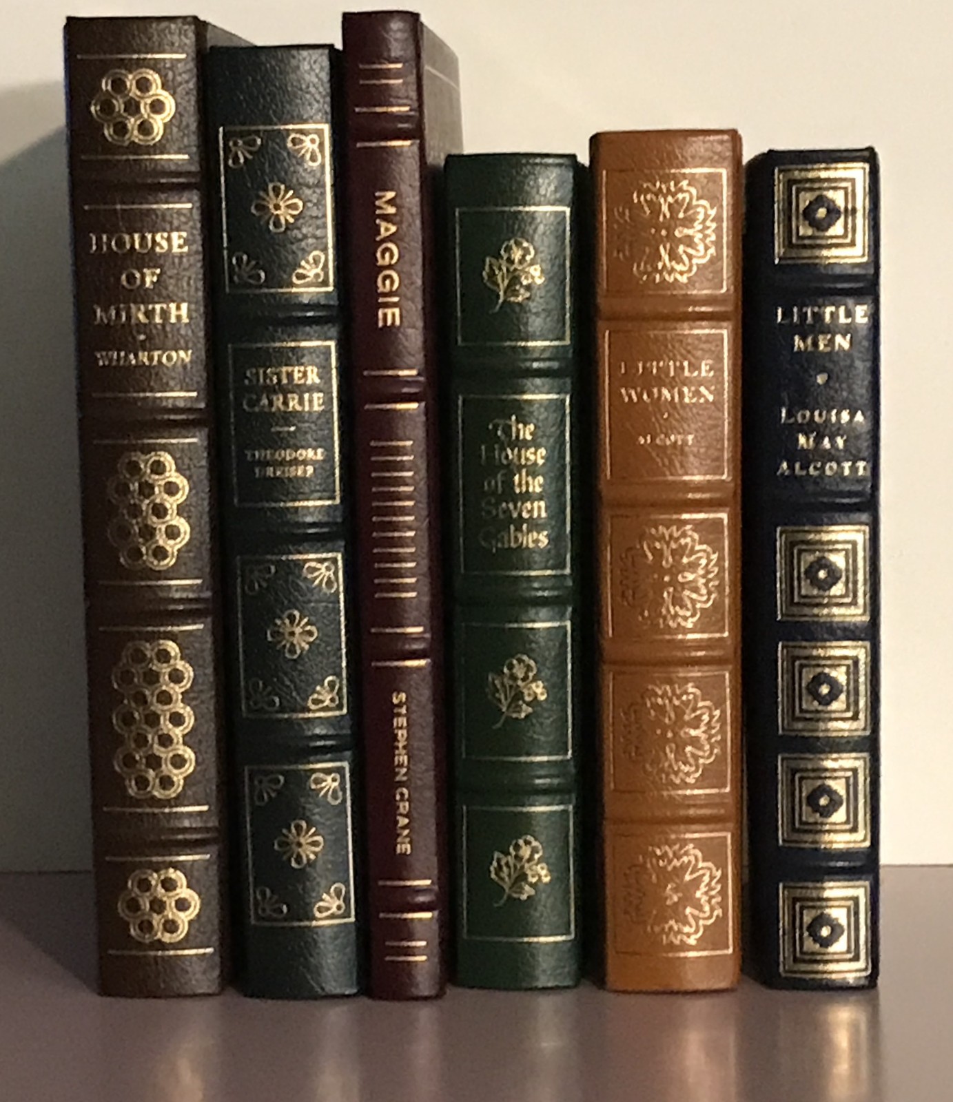 EASTON PRESS 6 LEATHER BOUND VOLUMES OF CLASSIC AMERICAN LITERATURE