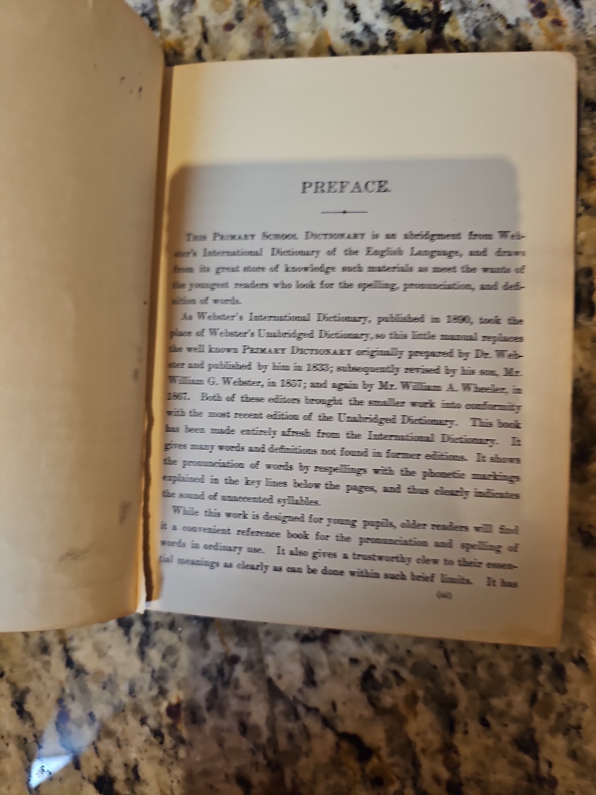 Webster’s Primary School Dictionary, 1892 HC, American Book Company, Illustrated