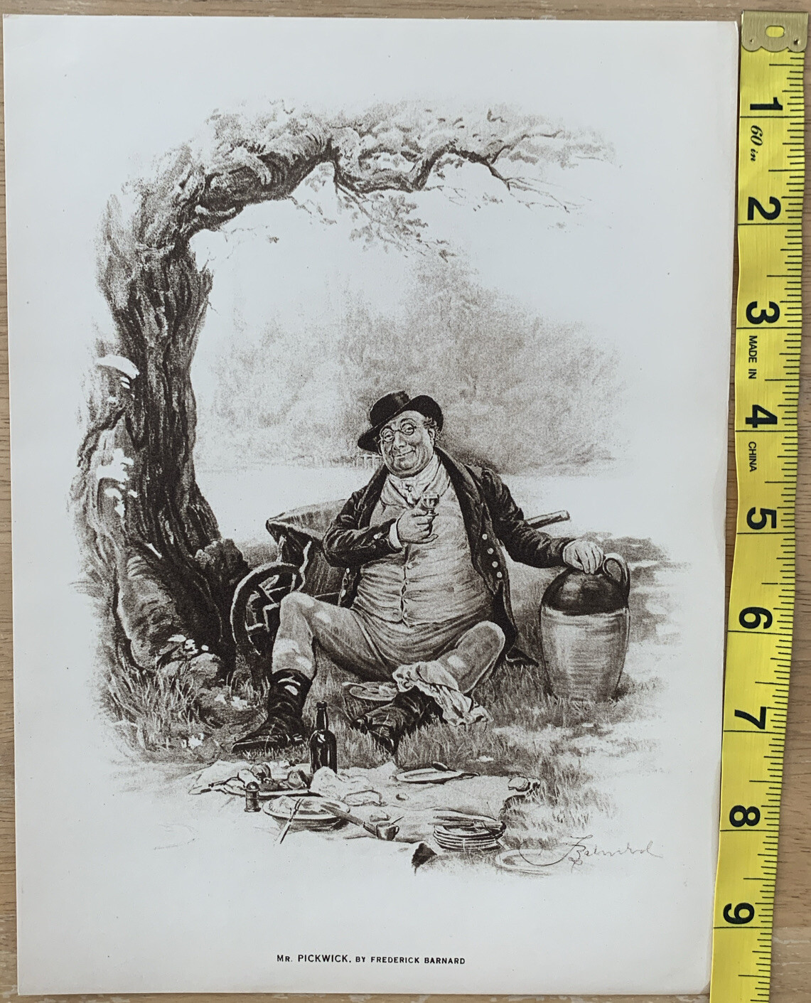 “Mr Pickwick” By Frederick Barnard Mentor Gravures December 1914 Print